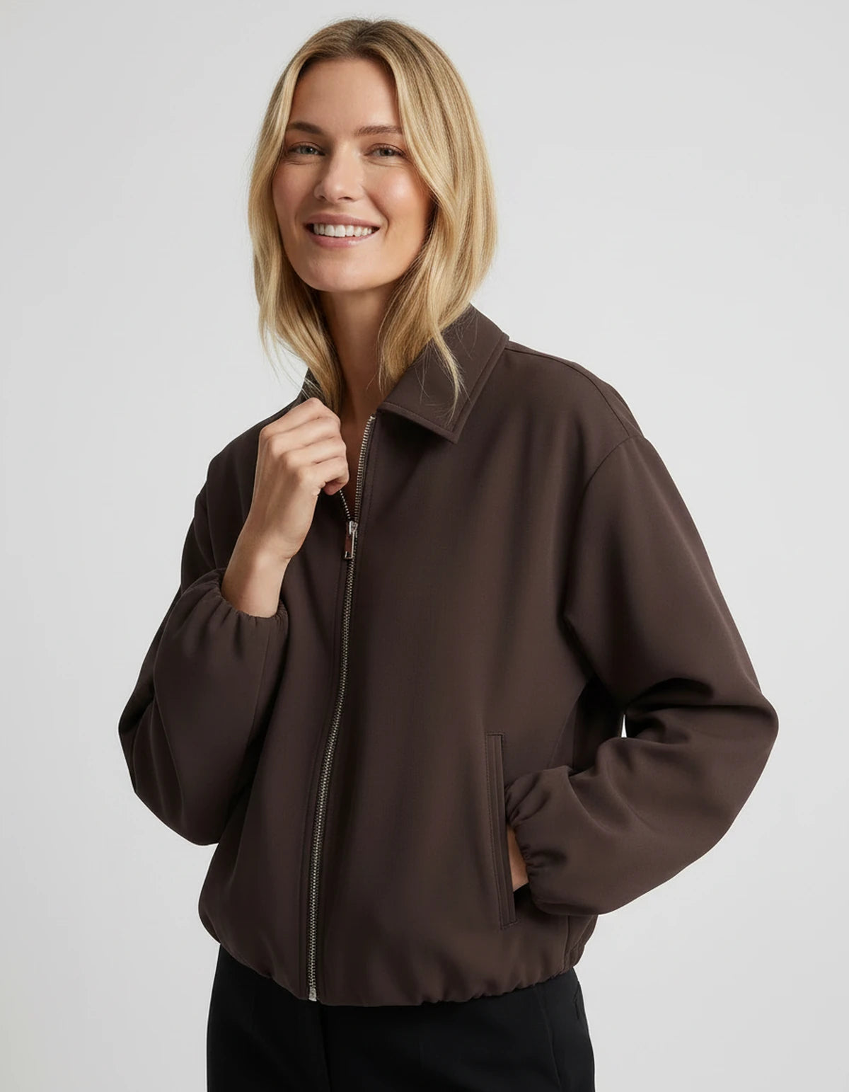 Romilly Coat — Brown | SKU: SD-11896-brown-XS,SD-11896-brown-S,SD-11896-brown-M,SD-11896-brown-L