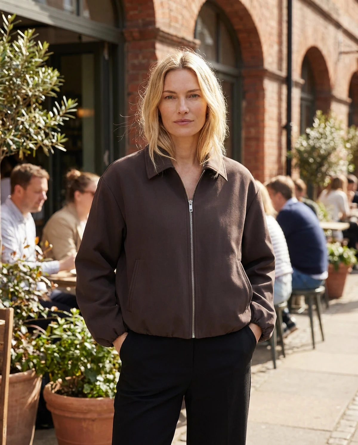 Romilly Coat — Brown | SKU: SD-11896-brown-XS,SD-11896-brown-S,SD-11896-brown-M,SD-11896-brown-L