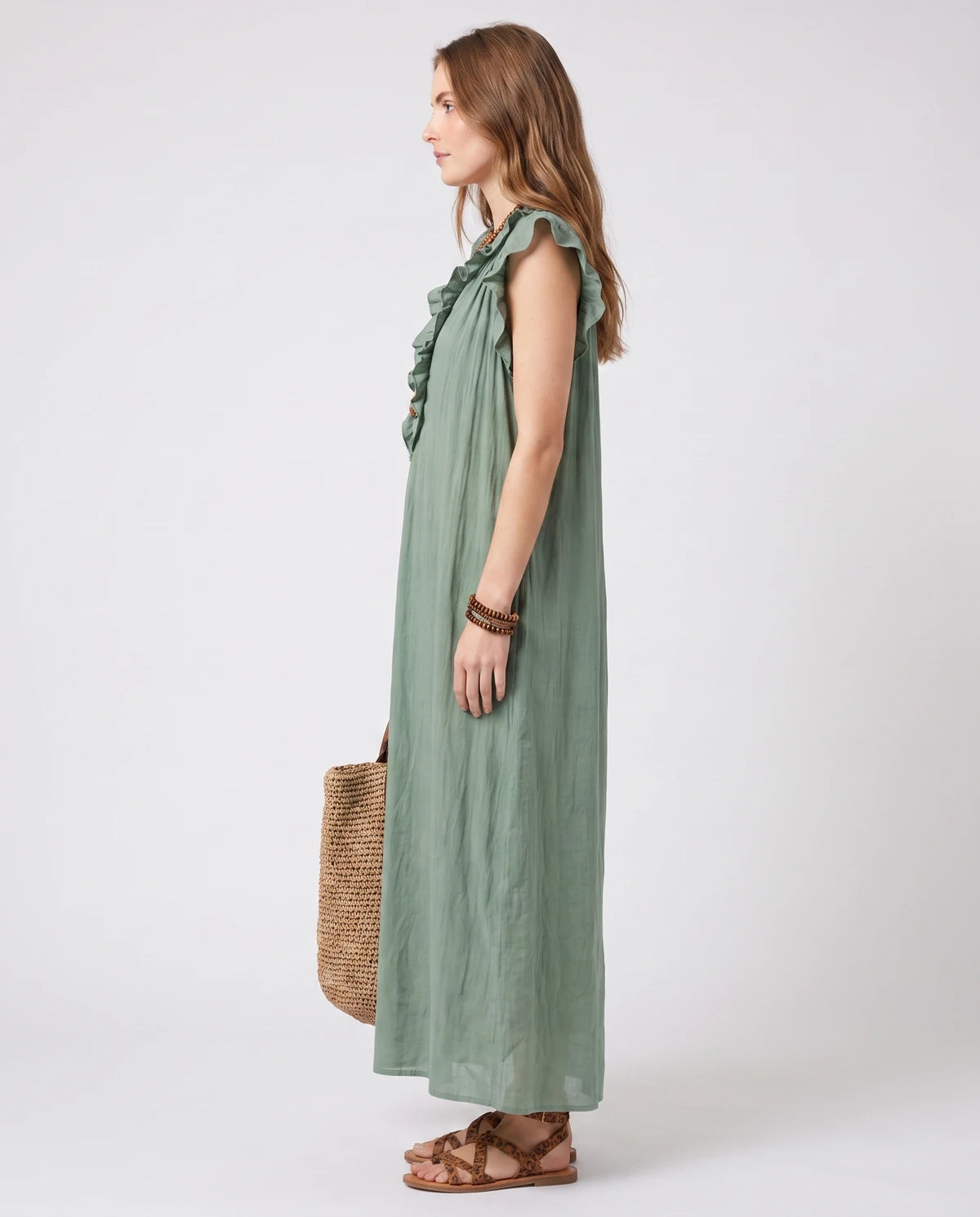 Rosanne Midi Dresses — Malachite Green | SKU: SD-04996-malachitegreen-XS,SD-04996-malachitegreen-S,SD-04996-malachitegreen-M,SD-04996-malachitegreen-L,SD-04996-malachitegreen-XL,SD-04996-malachitegreen-2XL