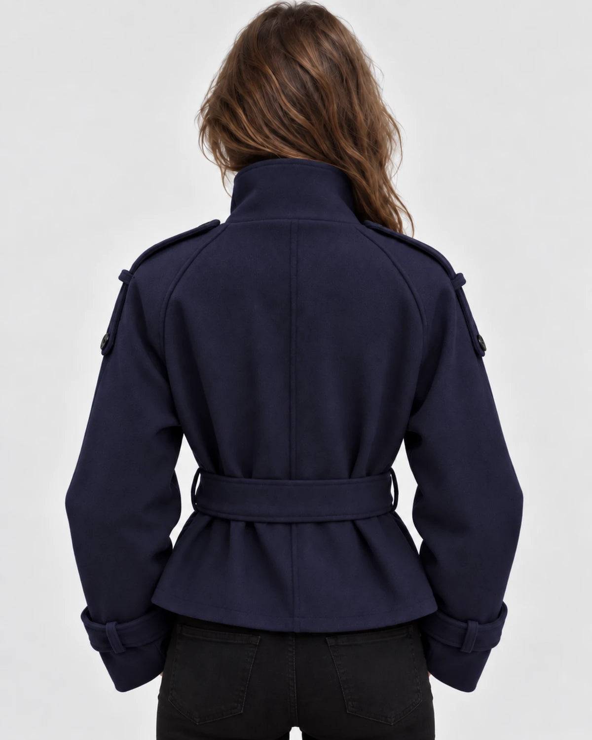 Salvia Coat — Navy | SKU: SD-73094-navy-XS,SD-73094-navy-S,SD-73094-navy-M,SD-73094-navy-L