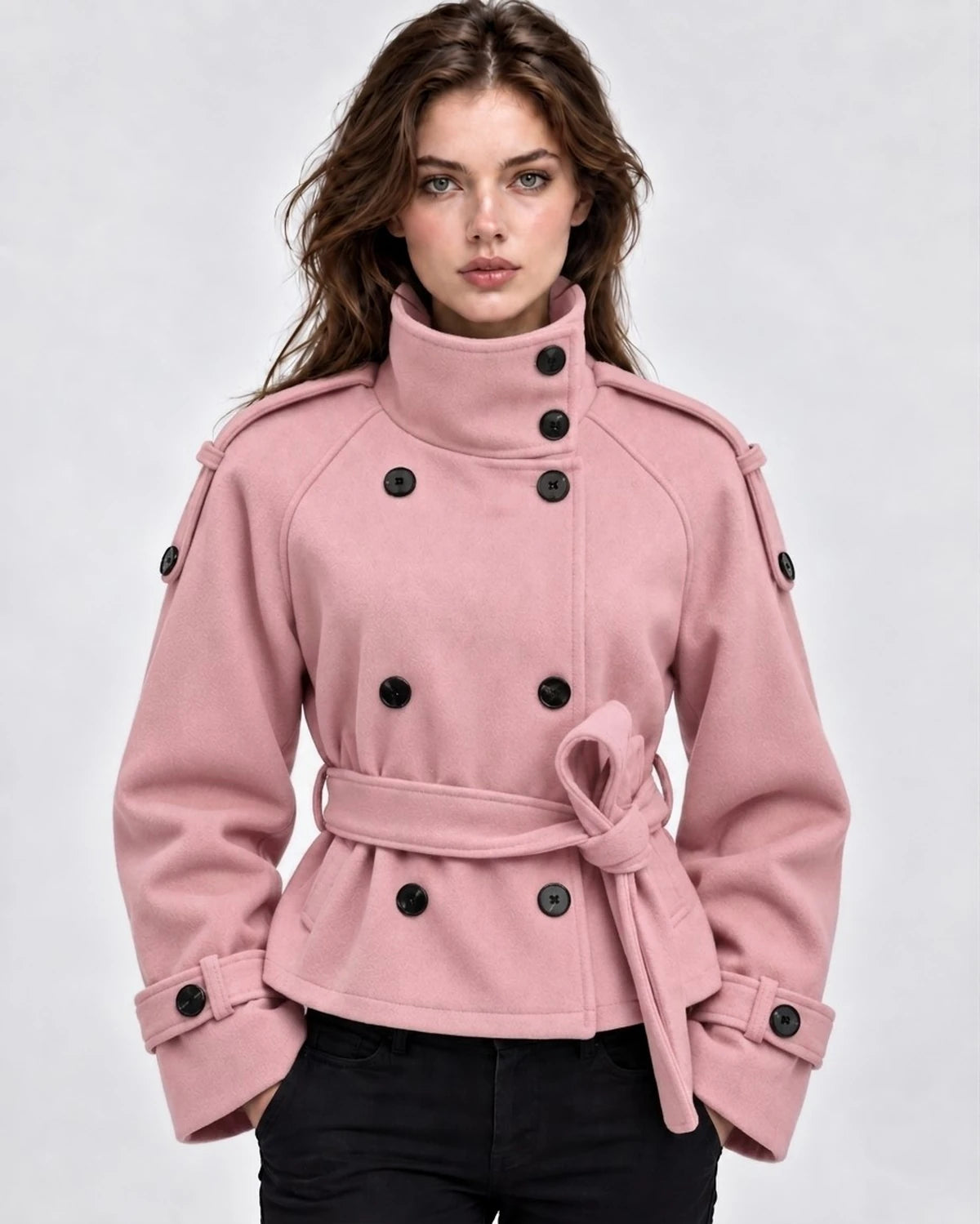 Salvia Coat — Pink