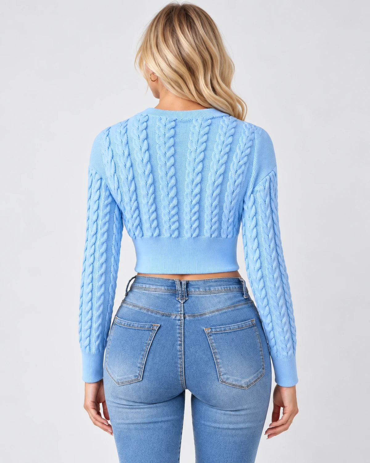 Sandrine Sweater — Sky Blue | SKU: SD-44005-skyblue-XS,SD-44005-skyblue-S,SD-44005-skyblue-M,SD-44005-skyblue-L