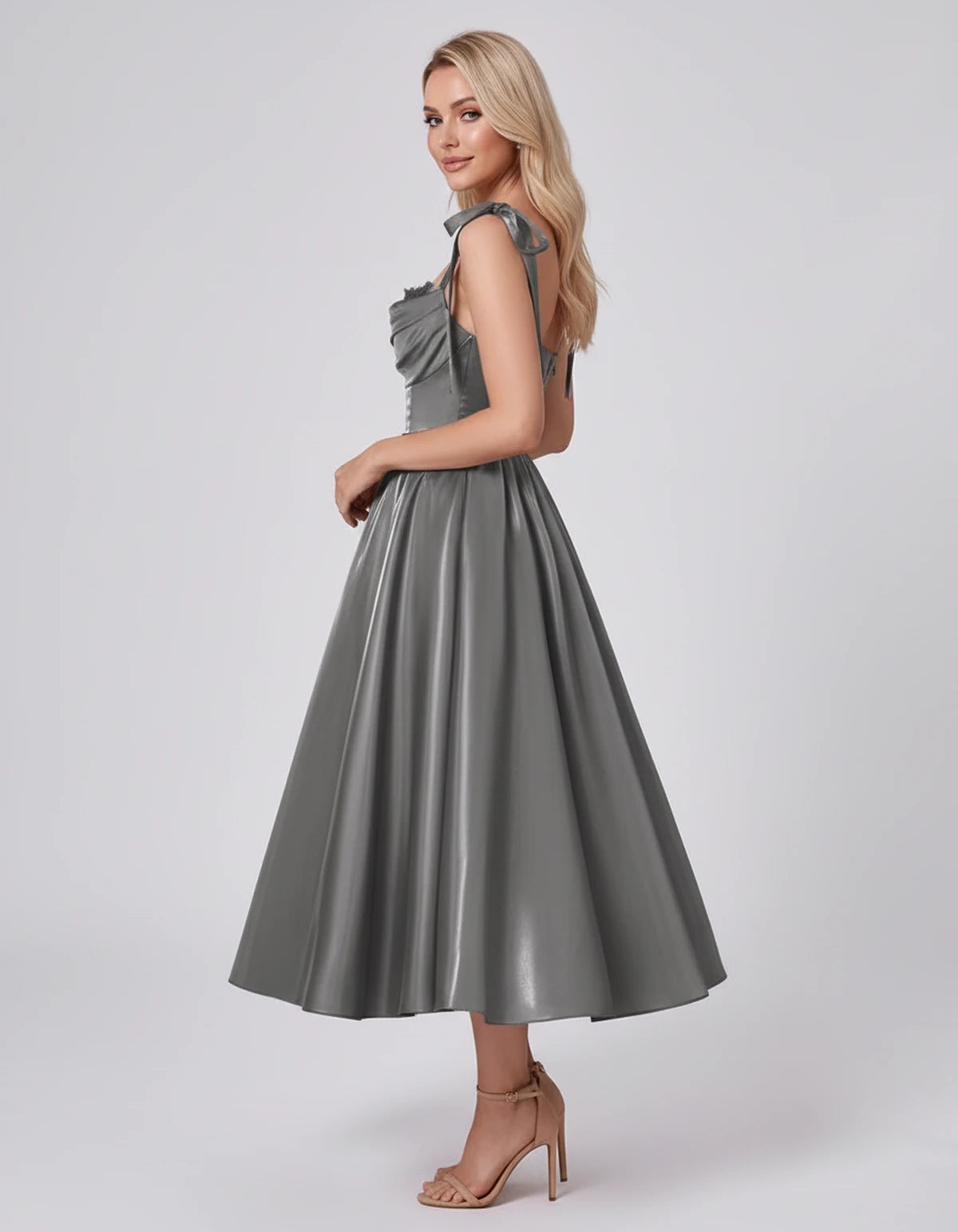 Saskia Midi Dresses — Grey | SKU: SD-65820-grey-2,SD-65820-grey-4,SD-65820-grey-6,SD-65820-grey-8,SD-65820-grey-10,SD-65820-grey-12,SD-65820-grey-14,SD-65820-grey-16,SD-65820-grey-16W,SD-65820-grey-18W,SD-65820-grey-20W,SD-65820-grey-22W