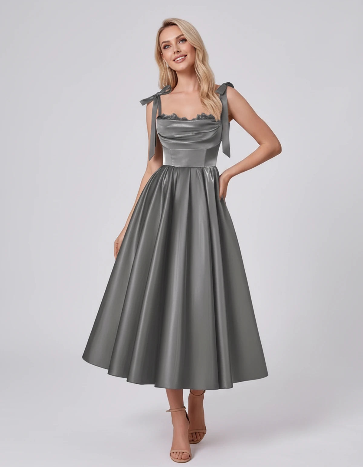 Saskia Midi Dresses — Grey | SKU: SD-65820-grey-2,SD-65820-grey-4,SD-65820-grey-6,SD-65820-grey-8,SD-65820-grey-10,SD-65820-grey-12,SD-65820-grey-14,SD-65820-grey-16,SD-65820-grey-16W,SD-65820-grey-18W,SD-65820-grey-20W,SD-65820-grey-22W