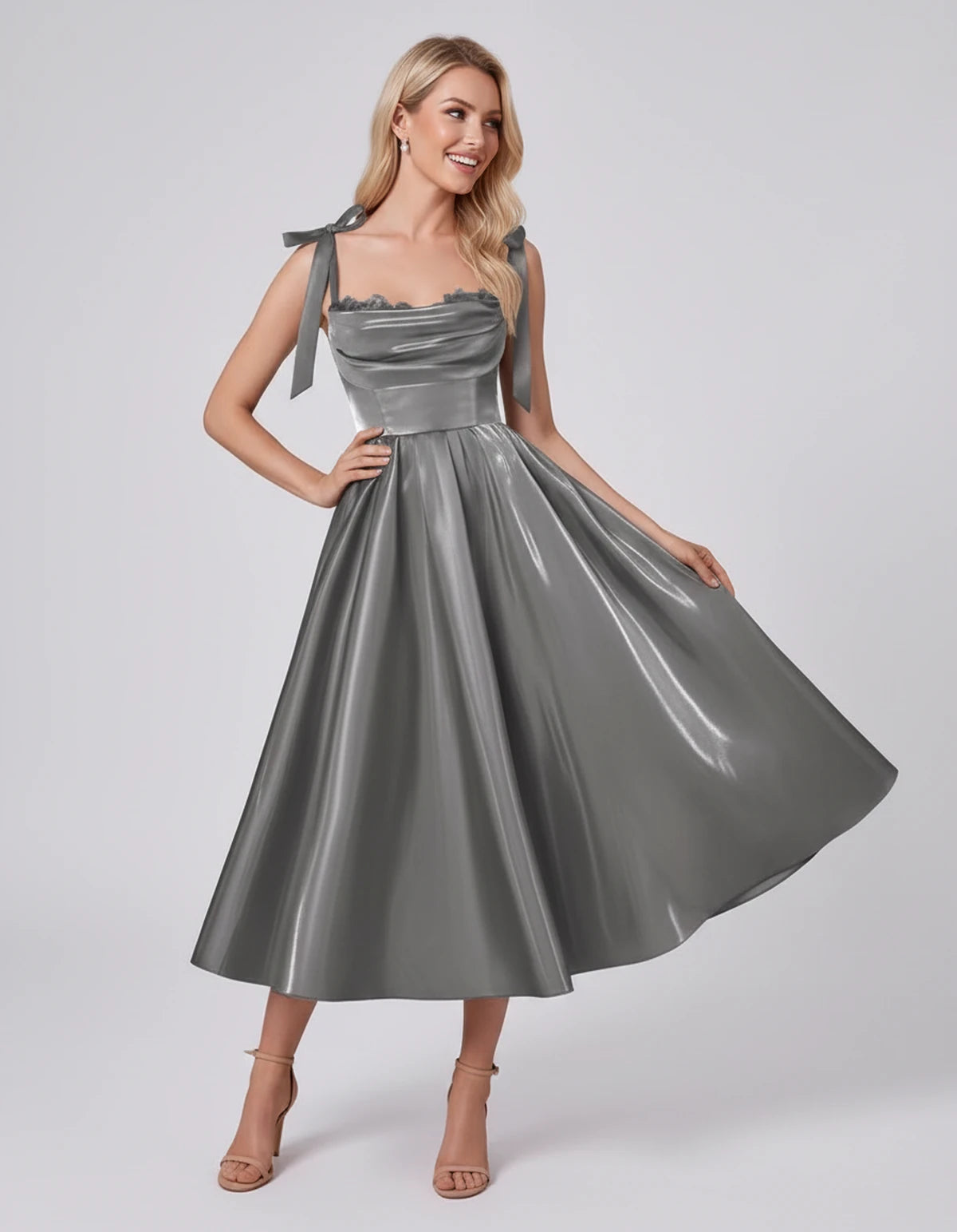 Saskia Midi Dresses — Grey | SKU: SD-65820-grey-2,SD-65820-grey-4,SD-65820-grey-6,SD-65820-grey-8,SD-65820-grey-10,SD-65820-grey-12,SD-65820-grey-14,SD-65820-grey-16,SD-65820-grey-16W,SD-65820-grey-18W,SD-65820-grey-20W,SD-65820-grey-22W