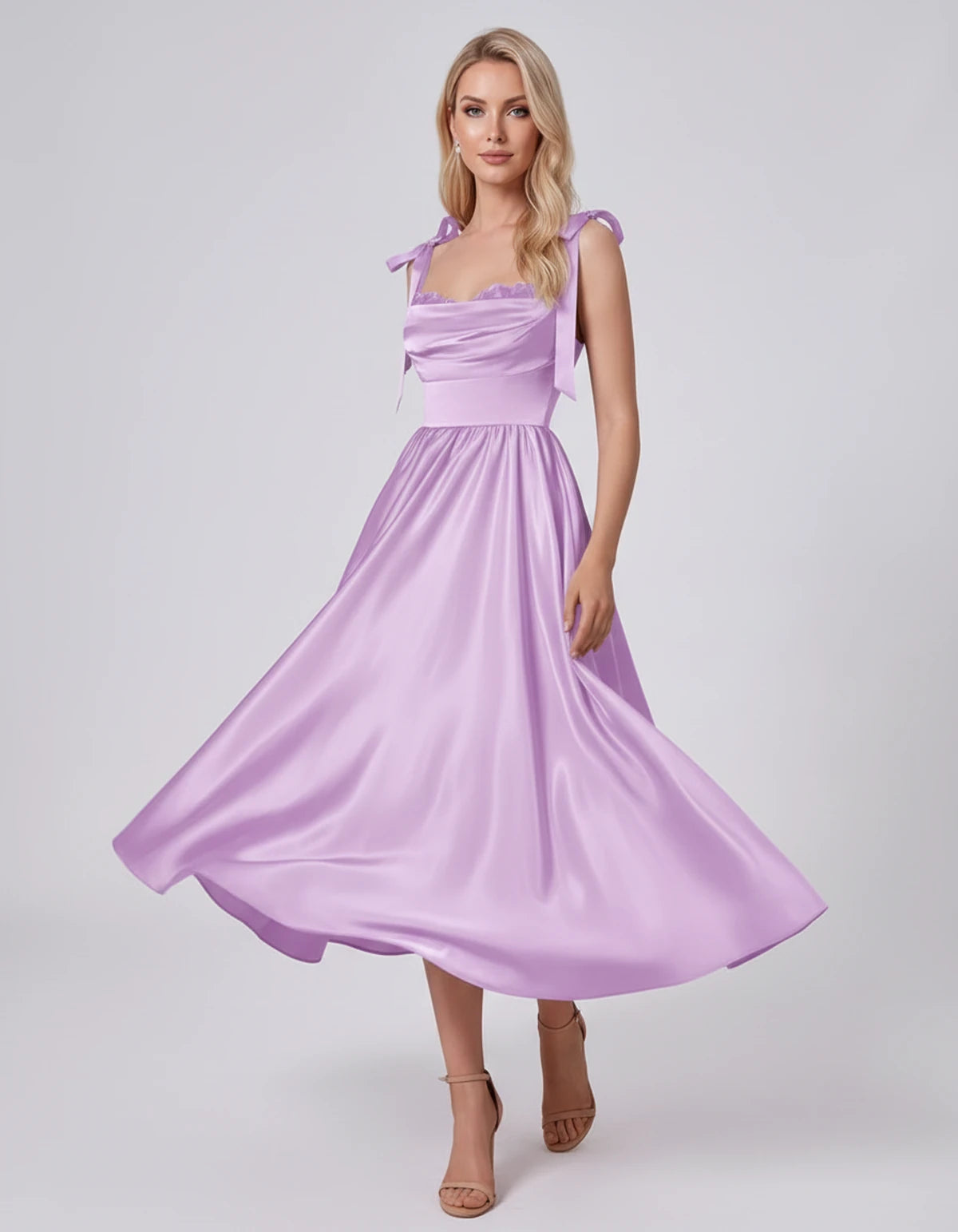 Saskia Midi Dresses — Lilac | SKU: SD-65820-lilac-2,SD-65820-lilac-4,SD-65820-lilac-6,SD-65820-lilac-8,SD-65820-lilac-10,SD-65820-lilac-12,SD-65820-lilac-14,SD-65820-lilac-16,SD-65820-lilac-16W,SD-65820-lilac-18W,SD-65820-lilac-20W,SD-65820-lilac-22W