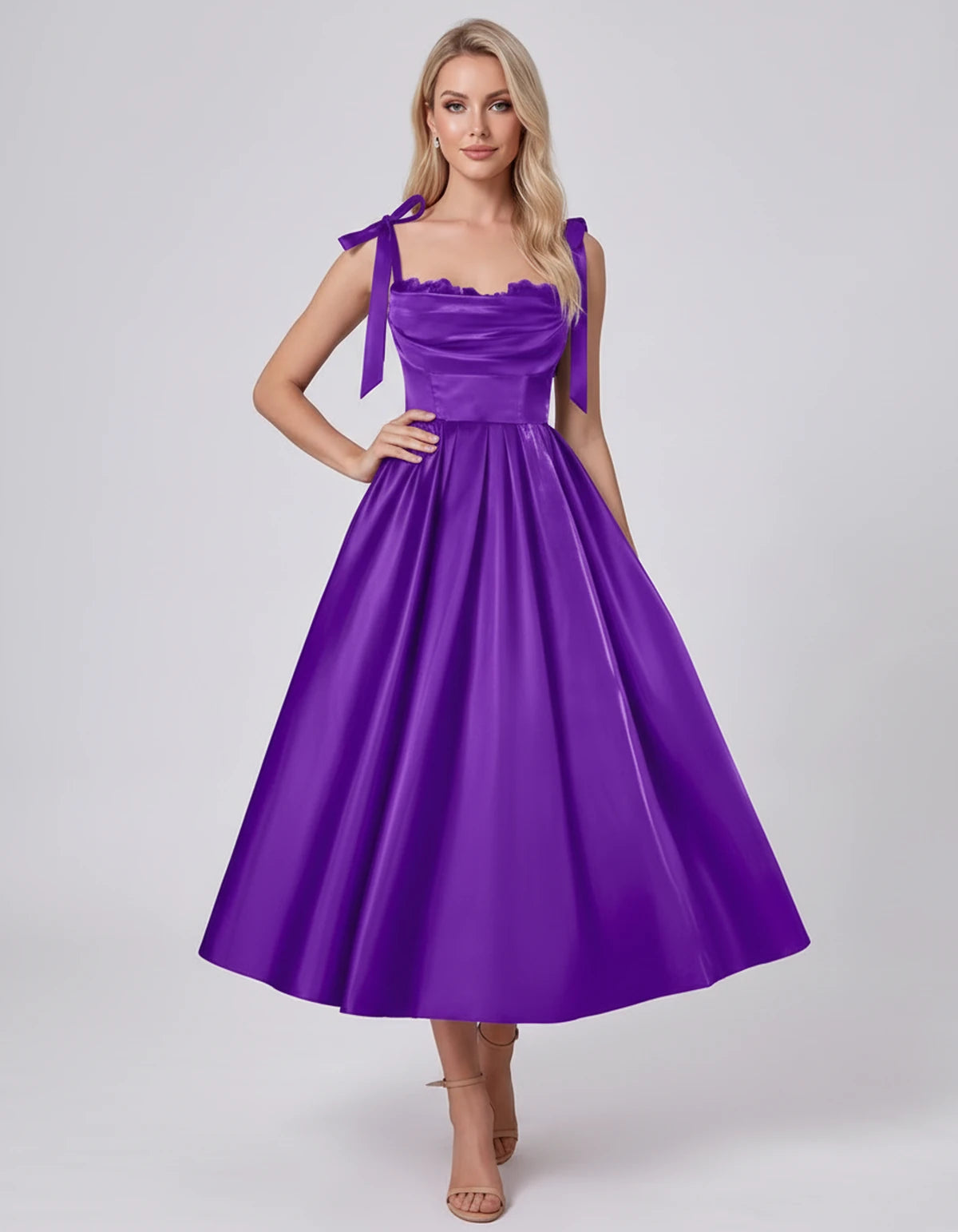 Saskia Midi Dresses — Purple | SKU: SD-65820-purple-2,SD-65820-purple-4,SD-65820-purple-6,SD-65820-purple-8,SD-65820-purple-10,SD-65820-purple-12,SD-65820-purple-14,SD-65820-purple-16,SD-65820-purple-16W,SD-65820-purple-18W,SD-65820-purple-20W,SD-65820-purple-22W