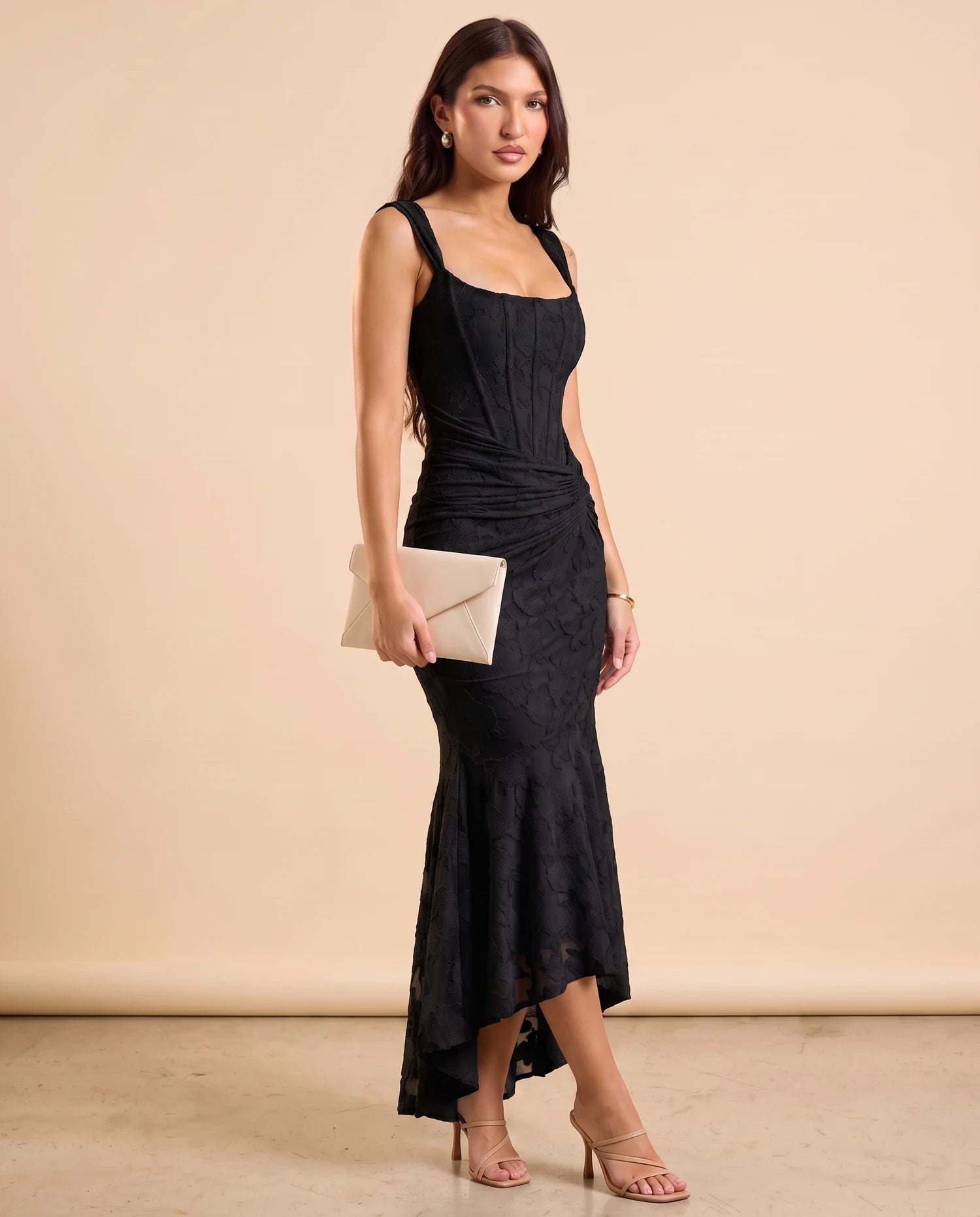 Selvia Lace Mermaid Dress Black 08-finale