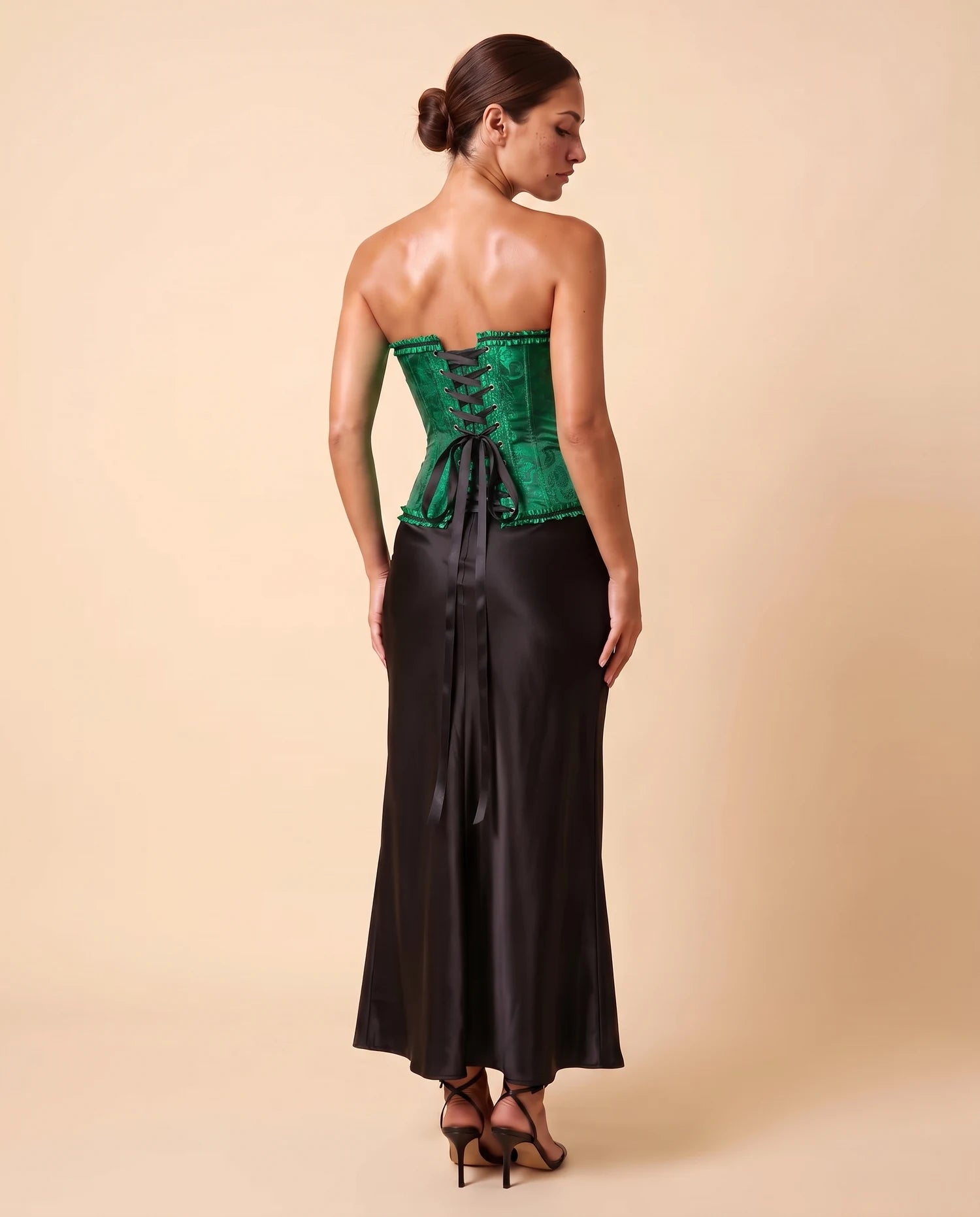Serafina Corset Top Green 06-back