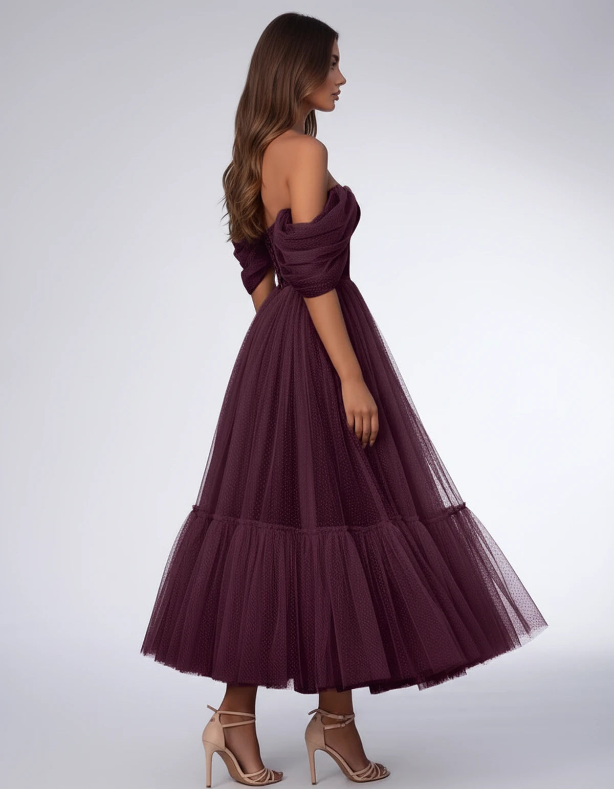 Severine Midi Dresses — Plum | SKU: SD-31681-plum-2,SD-31681-plum-4,SD-31681-plum-6,SD-31681-plum-8,SD-31681-plum-10,SD-31681-plum-12,SD-31681-plum-14,SD-31681-plum-16,SD-31681-plum-16W,SD-31681-plum-18W,SD-31681-plum-20W,SD-31681-plum-22W
