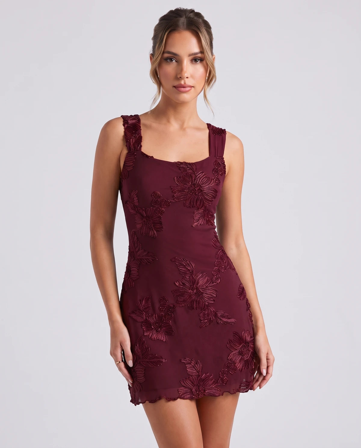 Sibylla Mini Dress — Wine