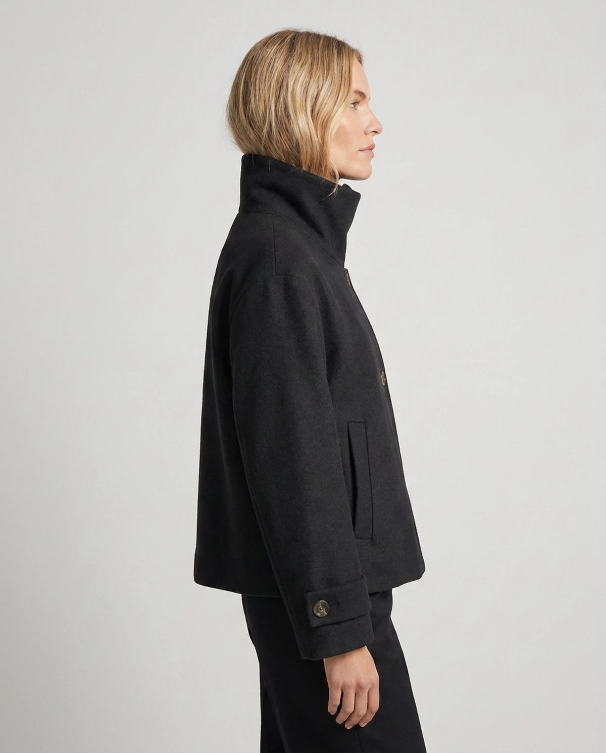 Sidonie Coat — Black | SKU: SD-11311-black-XS,SD-11311-black-S,SD-11311-black-M,SD-11311-black-L