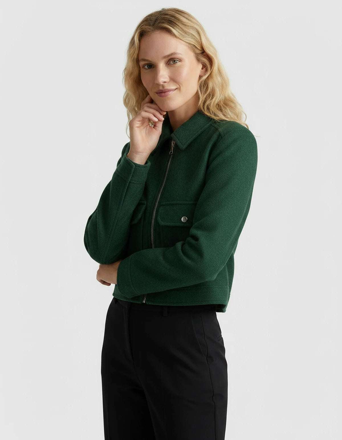 Solstice Coat — Green | SKU: SD-90967-green-XS,SD-90967-green-S,SD-90967-green-M,SD-90967-green-L,SD-90967-green-XL