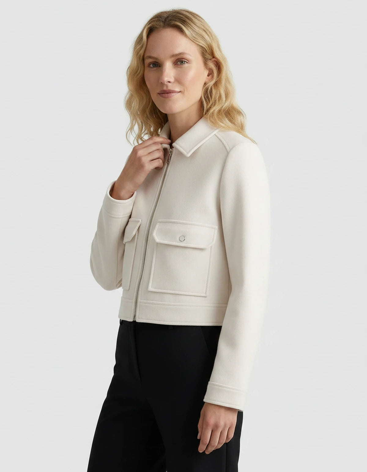 Solstice Coat — White | SKU: SD-90967-white-XS,SD-90967-white-S,SD-90967-white-M,SD-90967-white-L,SD-90967-white-XL