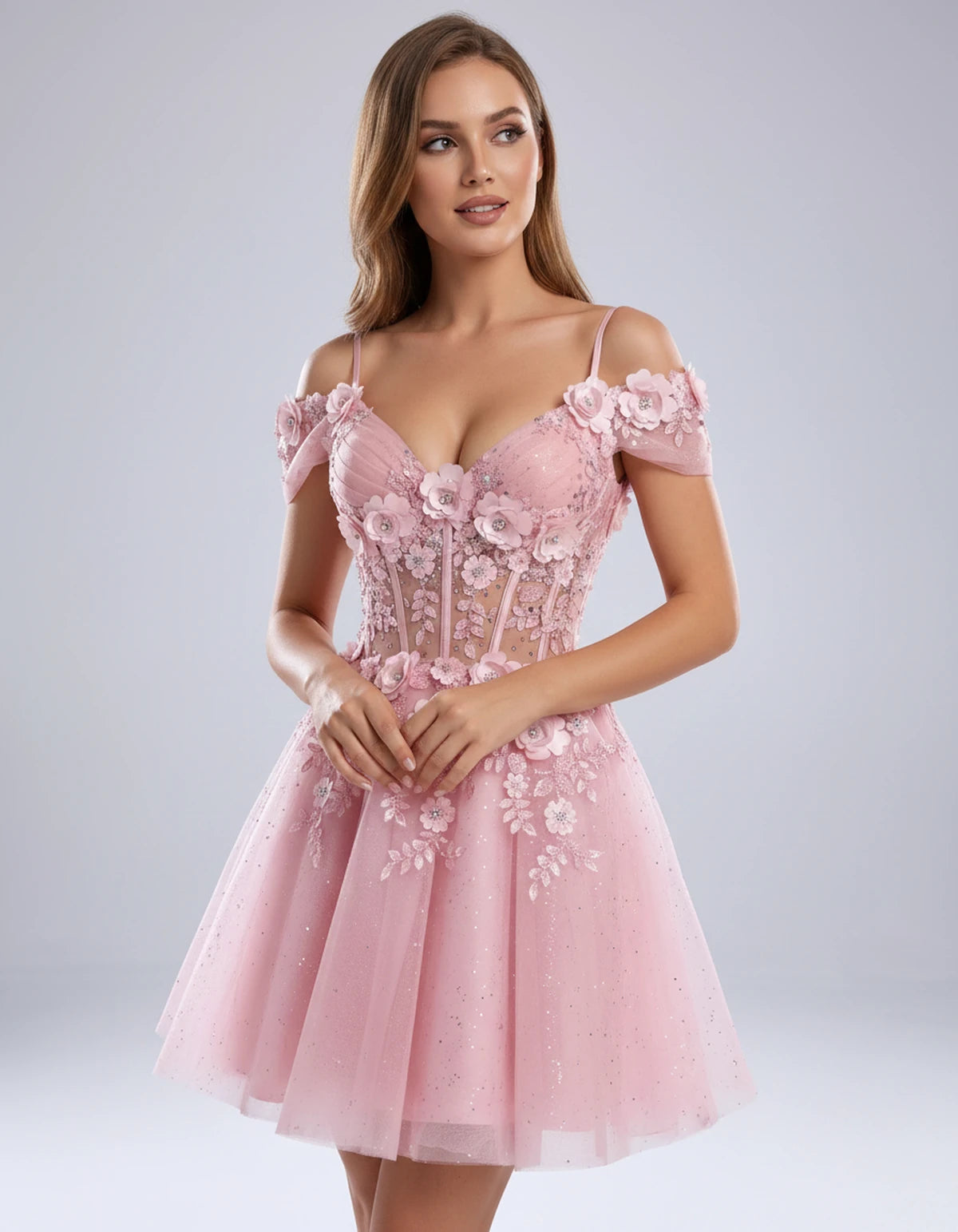 Sorrento Mini Dress — Pink | SKU: SD-31432-pink-2,SD-31432-pink-4,SD-31432-pink-6,SD-31432-pink-8,SD-31432-pink-10,SD-31432-pink-12,SD-31432-pink-14,SD-31432-pink-16,SD-31432-pink-16W,SD-31432-pink-18W,SD-31432-pink-20W,SD-31432-pink-22W