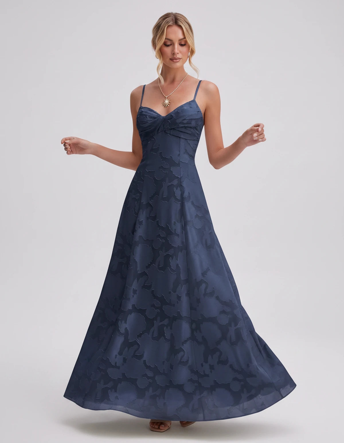 Sylvaine Maxi Dress — Navy | SKU: SD-93117-navy-2,SD-93117-navy-4,SD-93117-navy-6,SD-93117-navy-8,SD-93117-navy-10,SD-93117-navy-12,SD-93117-navy-14,SD-93117-navy-16,SD-93117-navy-16W,SD-93117-navy-18W,SD-93117-navy-20W,SD-93117-navy-22W