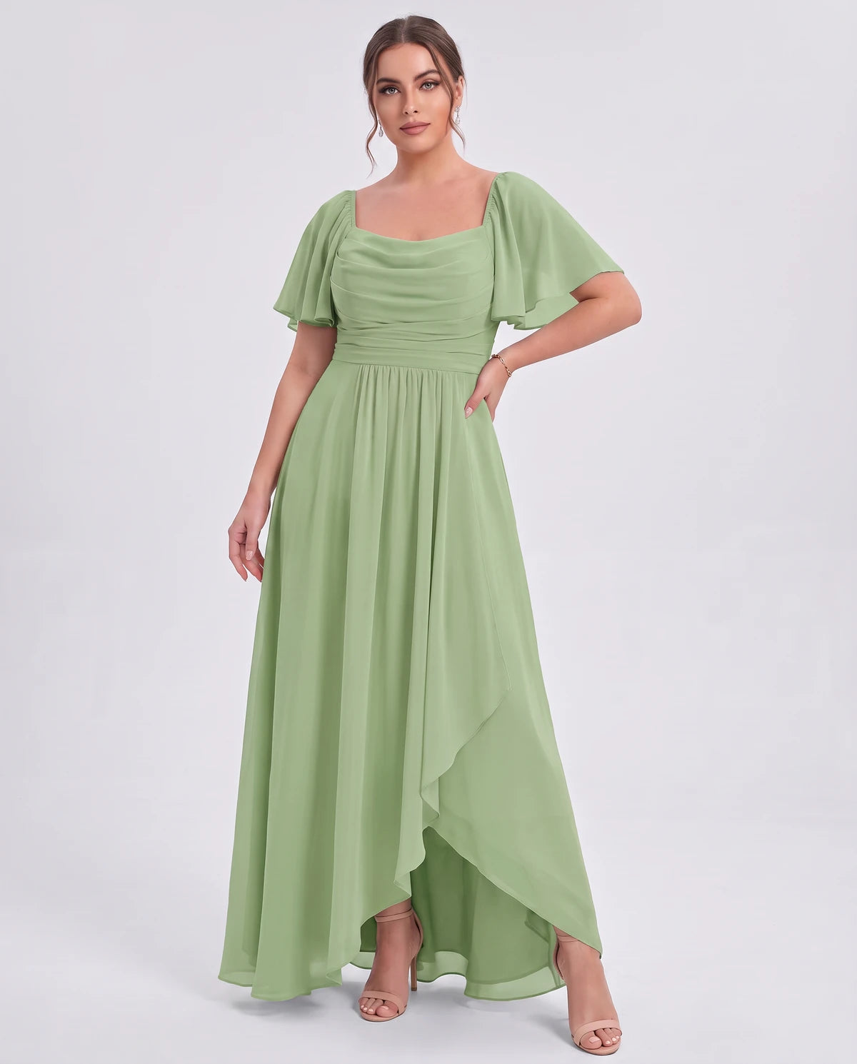 Sylviane Maxi Dress — Dusty Sage