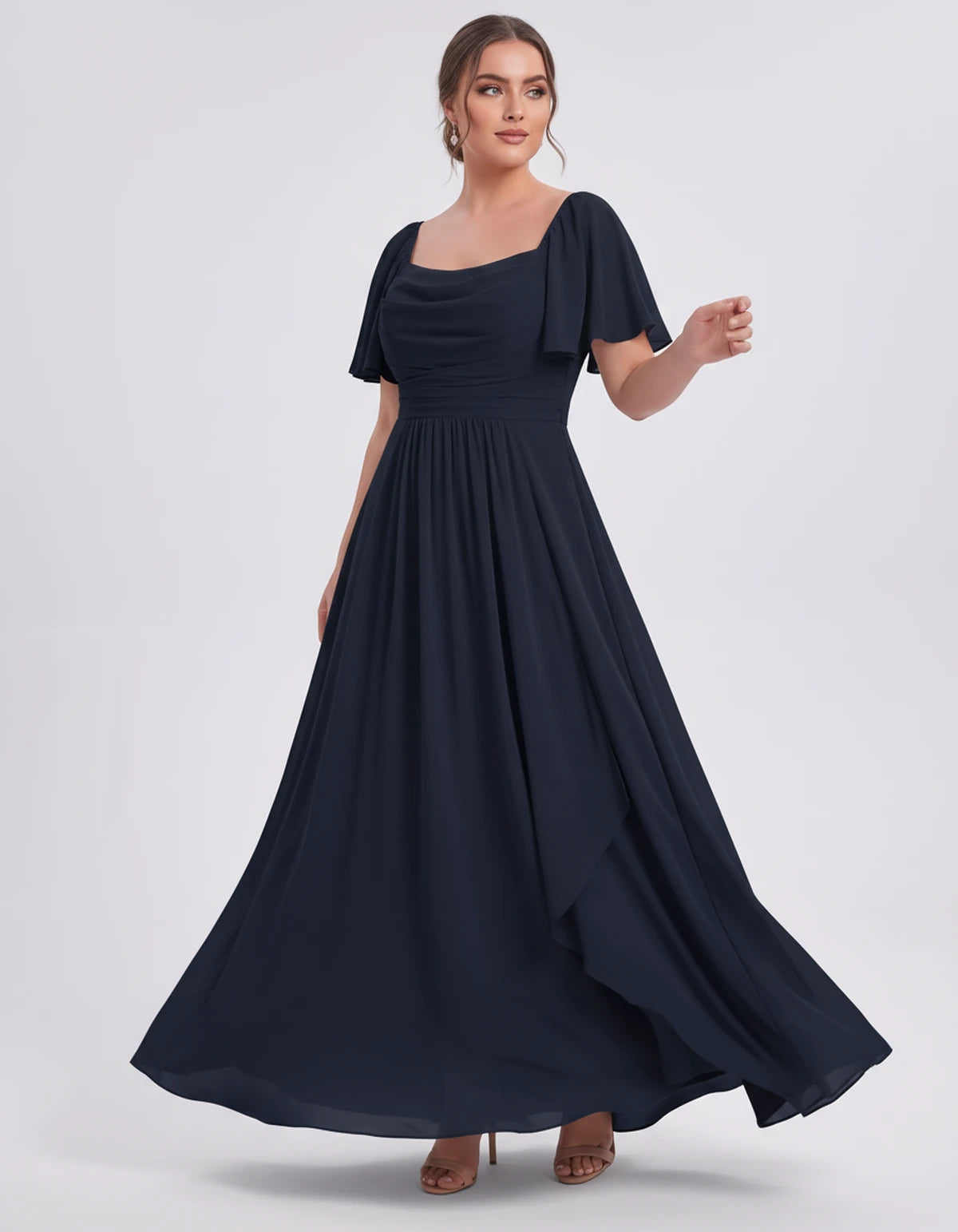 Sylviane Maxi Dress — Navy | SKU: SD-90380-navy-2,SD-90380-navy-4,SD-90380-navy-6,SD-90380-navy-8,SD-90380-navy-10,SD-90380-navy-12,SD-90380-navy-14,SD-90380-navy-16,SD-90380-navy-16W,SD-90380-navy-18W,SD-90380-navy-20W,SD-90380-navy-22W