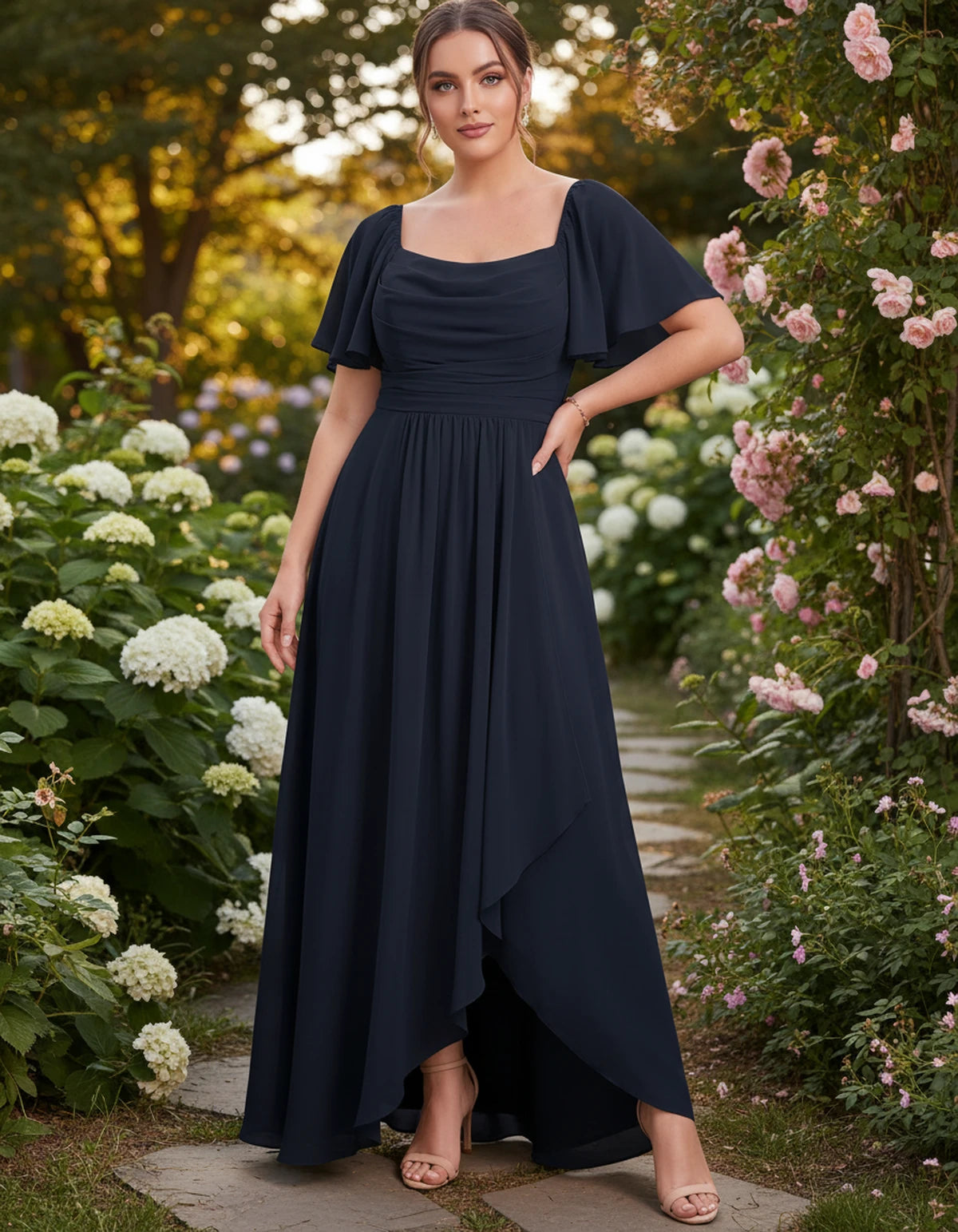 Sylviane Maxi Dress — Navy | SKU: SD-90380-navy-2,SD-90380-navy-4,SD-90380-navy-6,SD-90380-navy-8,SD-90380-navy-10,SD-90380-navy-12,SD-90380-navy-14,SD-90380-navy-16,SD-90380-navy-16W,SD-90380-navy-18W,SD-90380-navy-20W,SD-90380-navy-22W