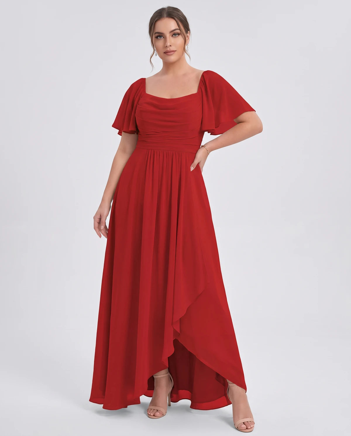 Sylviane Maxi Dress — Red