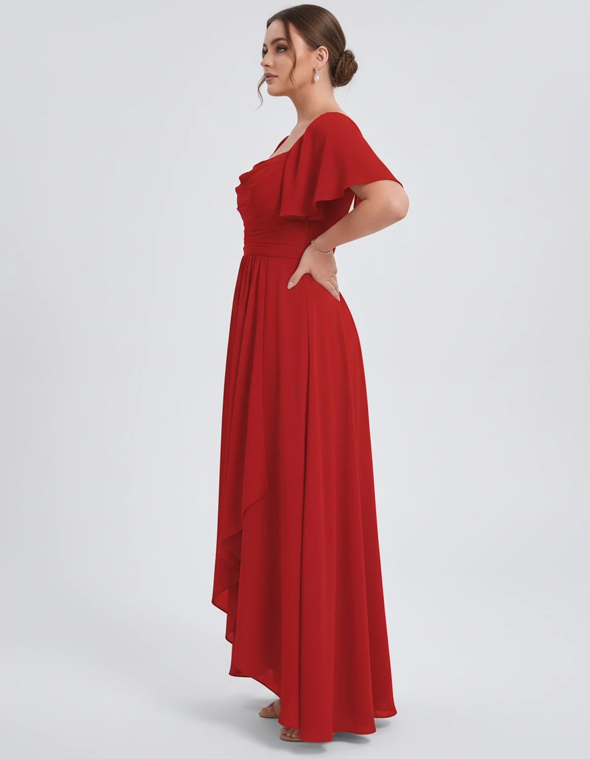Sylviane Maxi Dress — Red | SKU: SD-90380-red-2,SD-90380-red-4,SD-90380-red-6,SD-90380-red-8,SD-90380-red-10,SD-90380-red-12,SD-90380-red-14,SD-90380-red-16,SD-90380-red-16W,SD-90380-red-18W,SD-90380-red-20W,SD-90380-red-22W