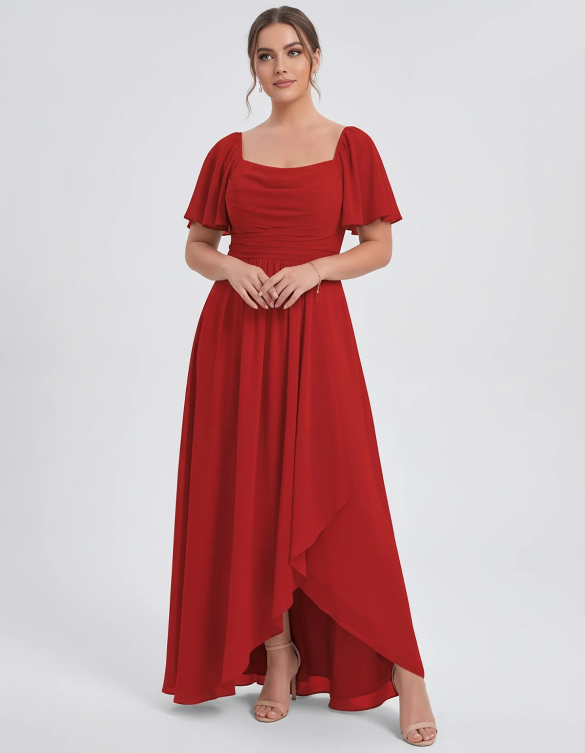 Sylviane Maxi Dress — Red | SKU: SD-90380-red-2,SD-90380-red-4,SD-90380-red-6,SD-90380-red-8,SD-90380-red-10,SD-90380-red-12,SD-90380-red-14,SD-90380-red-16,SD-90380-red-16W,SD-90380-red-18W,SD-90380-red-20W,SD-90380-red-22W