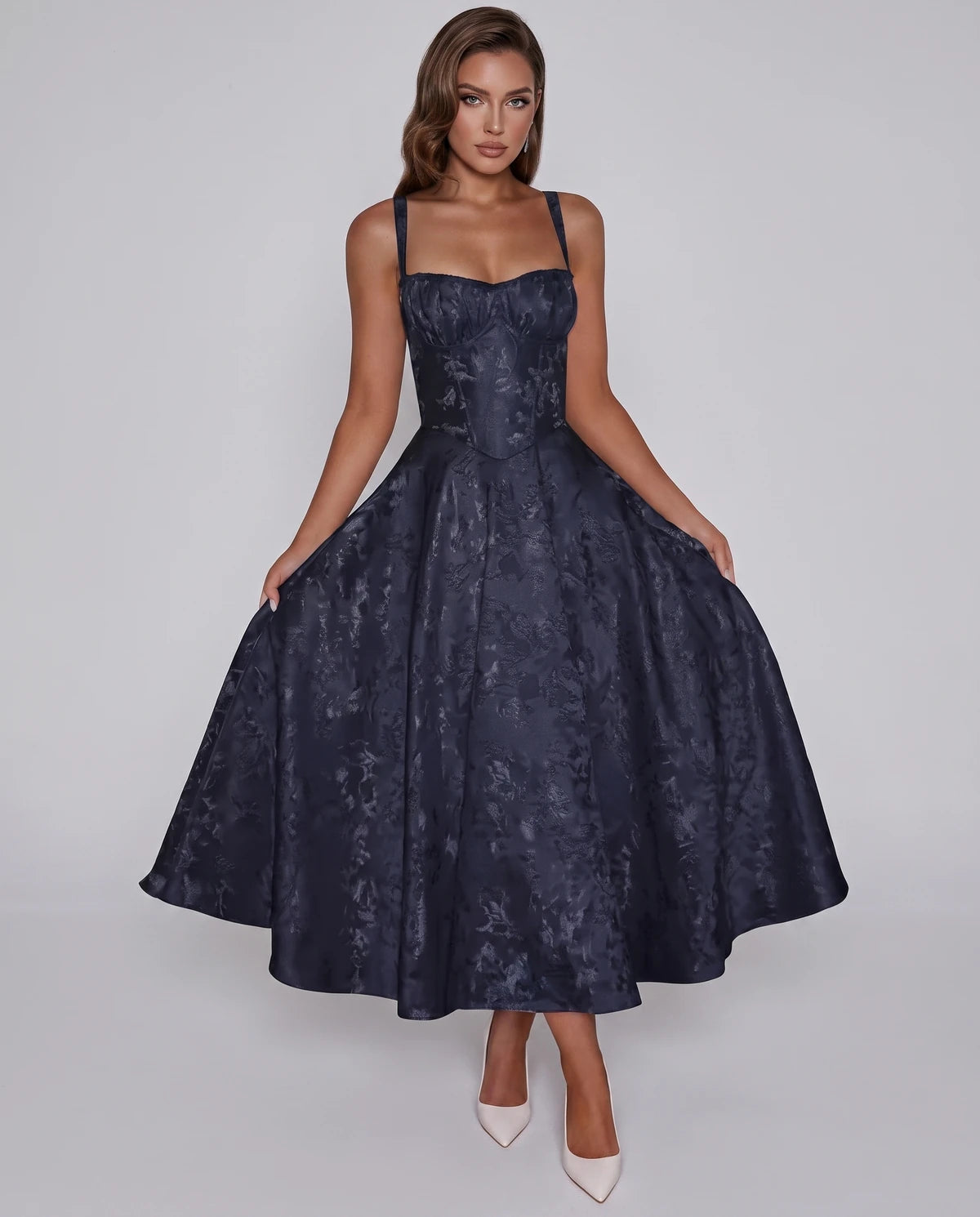 Tavira Midi Dresses — Navy