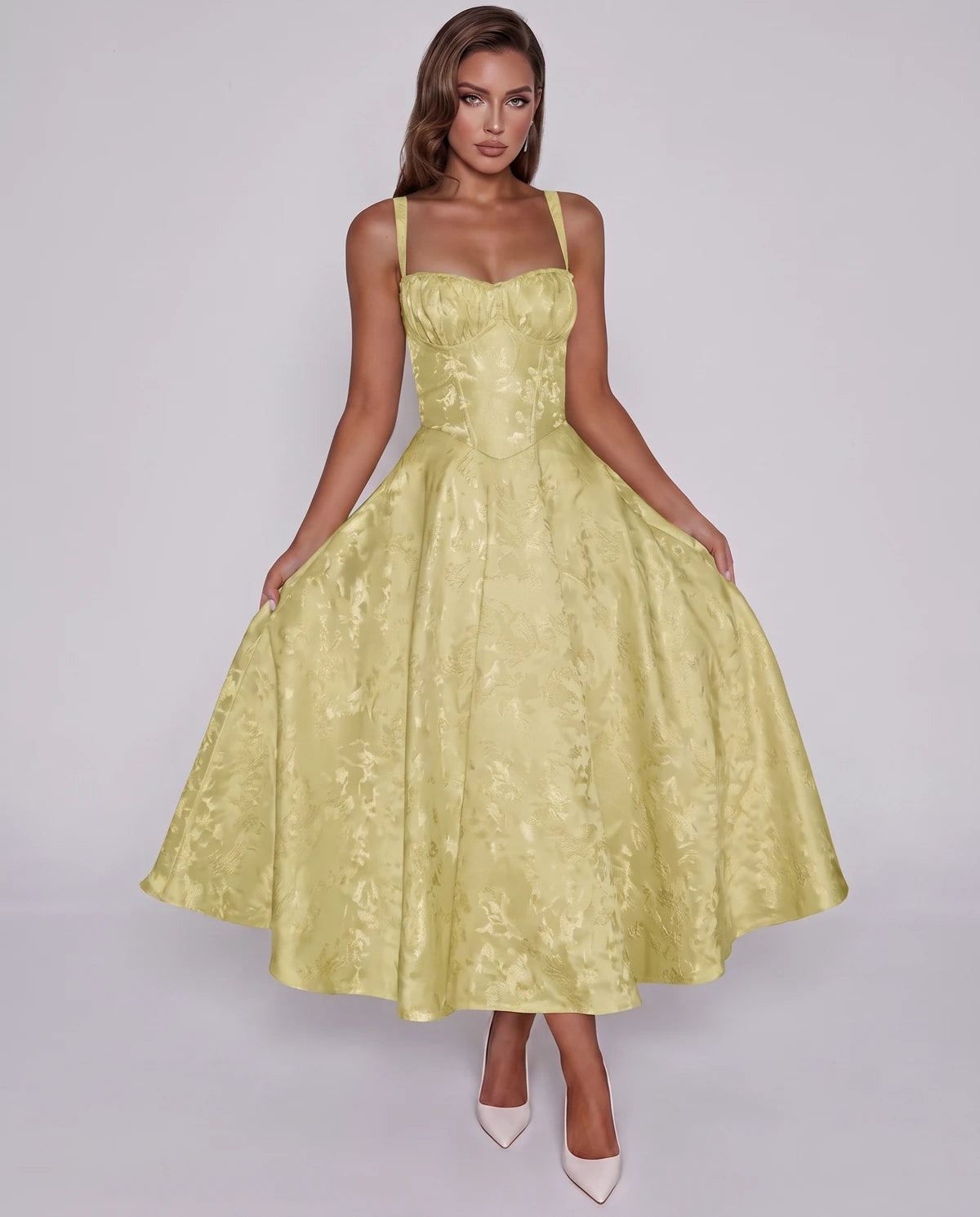 Tavira Midi Dresses — Yellow