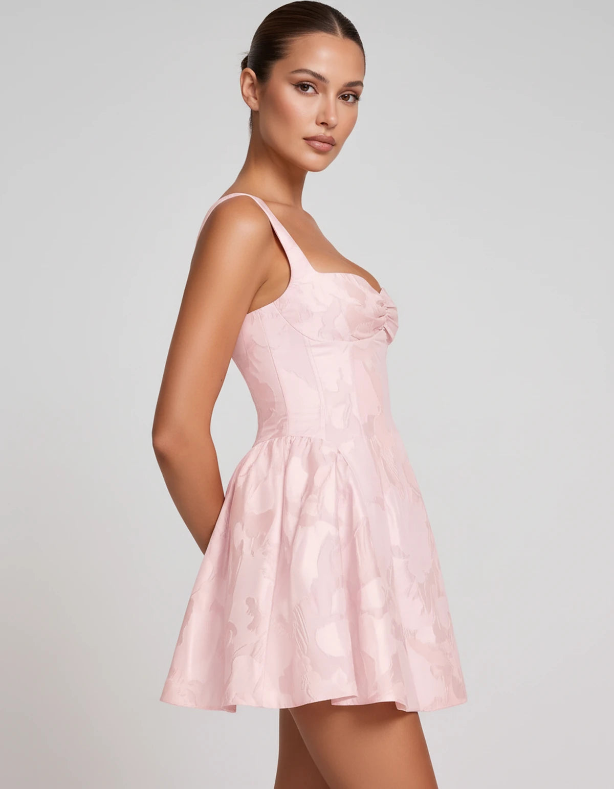 Theodora Mini Dress — Blush Pink | SKU: SD-88572-blushpink-2,SD-88572-blushpink-4,SD-88572-blushpink-6,SD-88572-blushpink-8,SD-88572-blushpink-10,SD-88572-blushpink-12,SD-88572-blushpink-14,SD-88572-blushpink-16,SD-88572-blushpink-16W,SD-88572-blushpink-18W,SD-88572-blushpink-20W,SD-88572-blushpink-22W