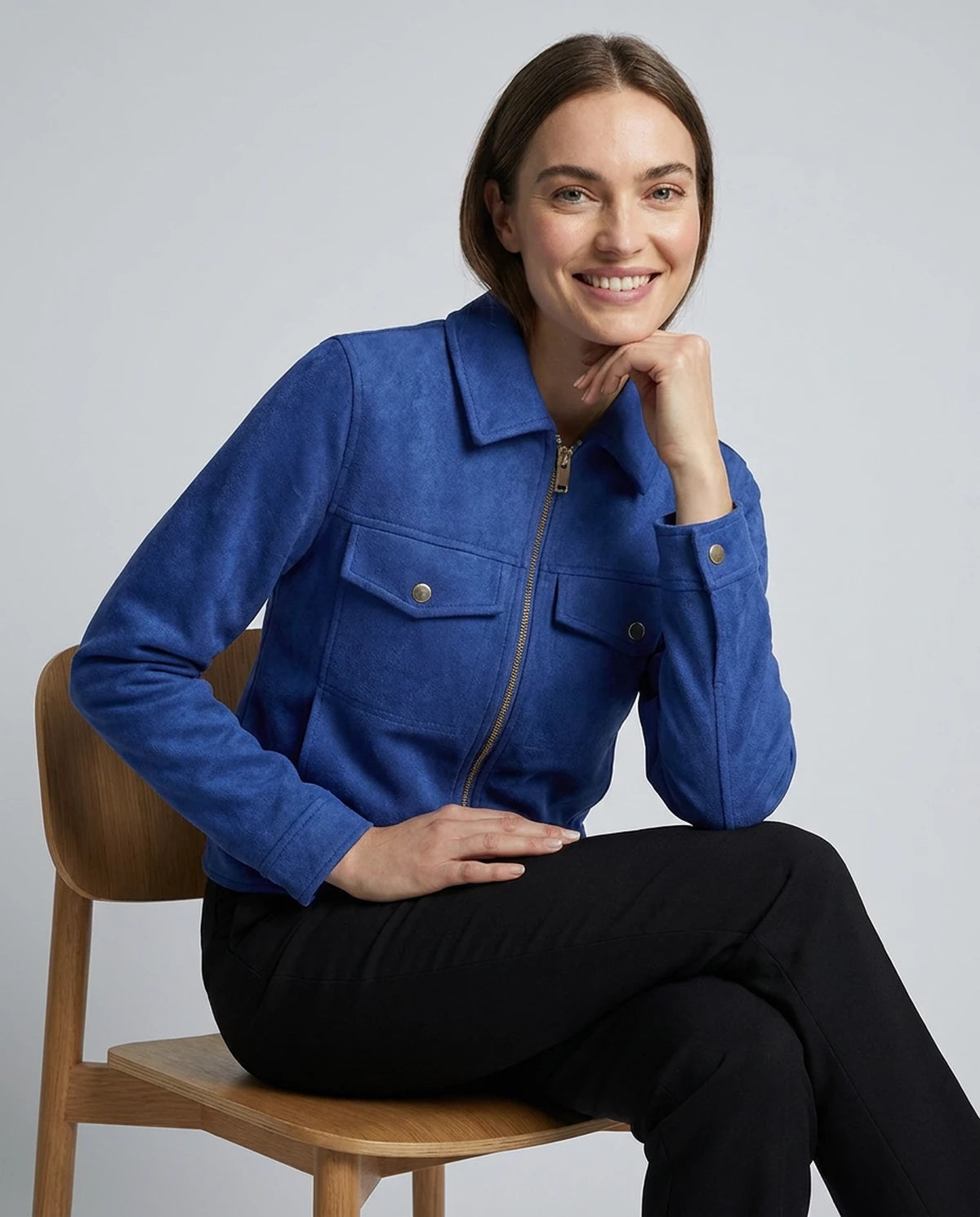 Tourmaline Coat — Blue | SKU: SD-77575-blue-XS,SD-77575-blue-S,SD-77575-blue-M,SD-77575-blue-L