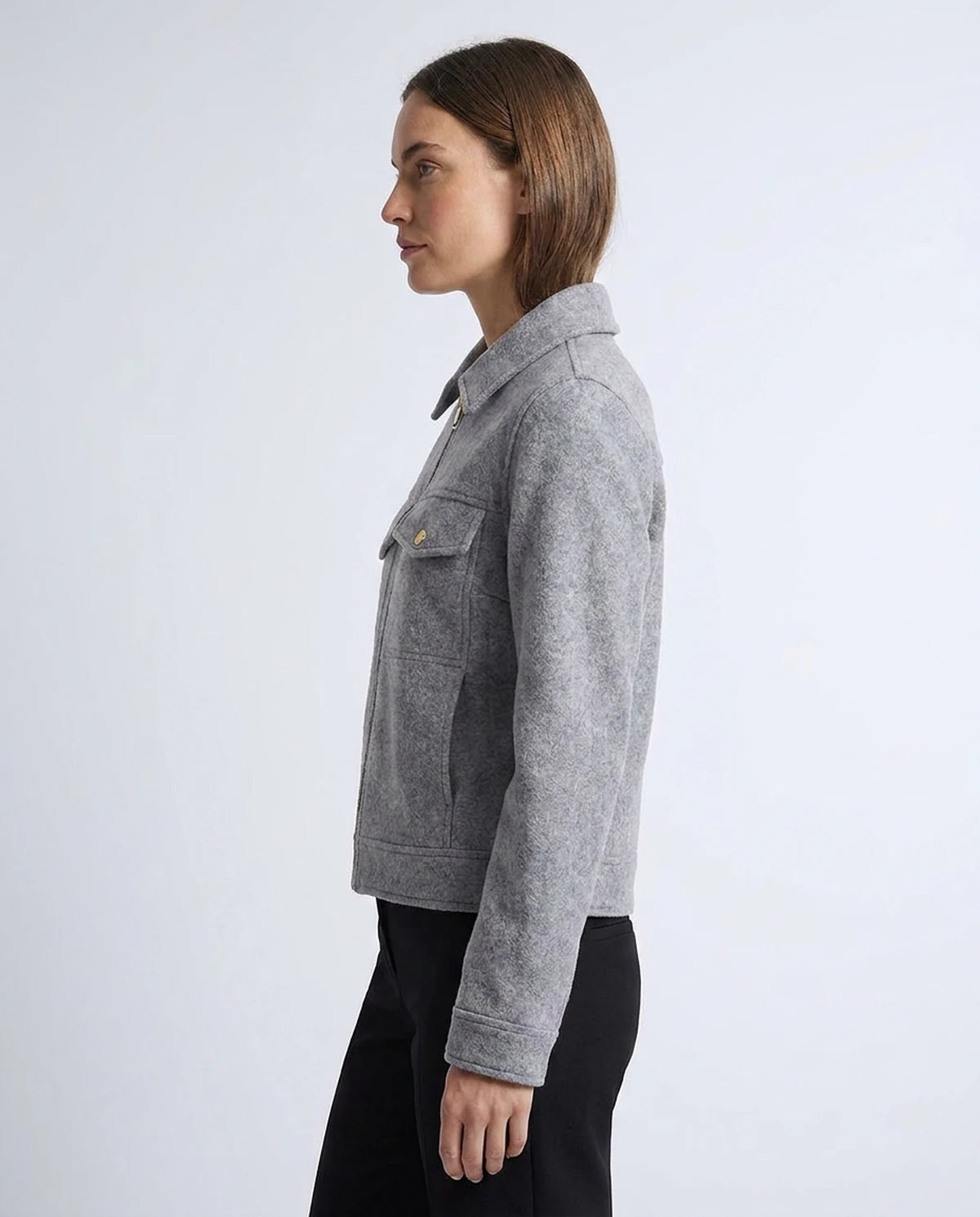 Tourmaline Coat — Gray | SKU: SD-77575-gray-XS,SD-77575-gray-S,SD-77575-gray-M,SD-77575-gray-L