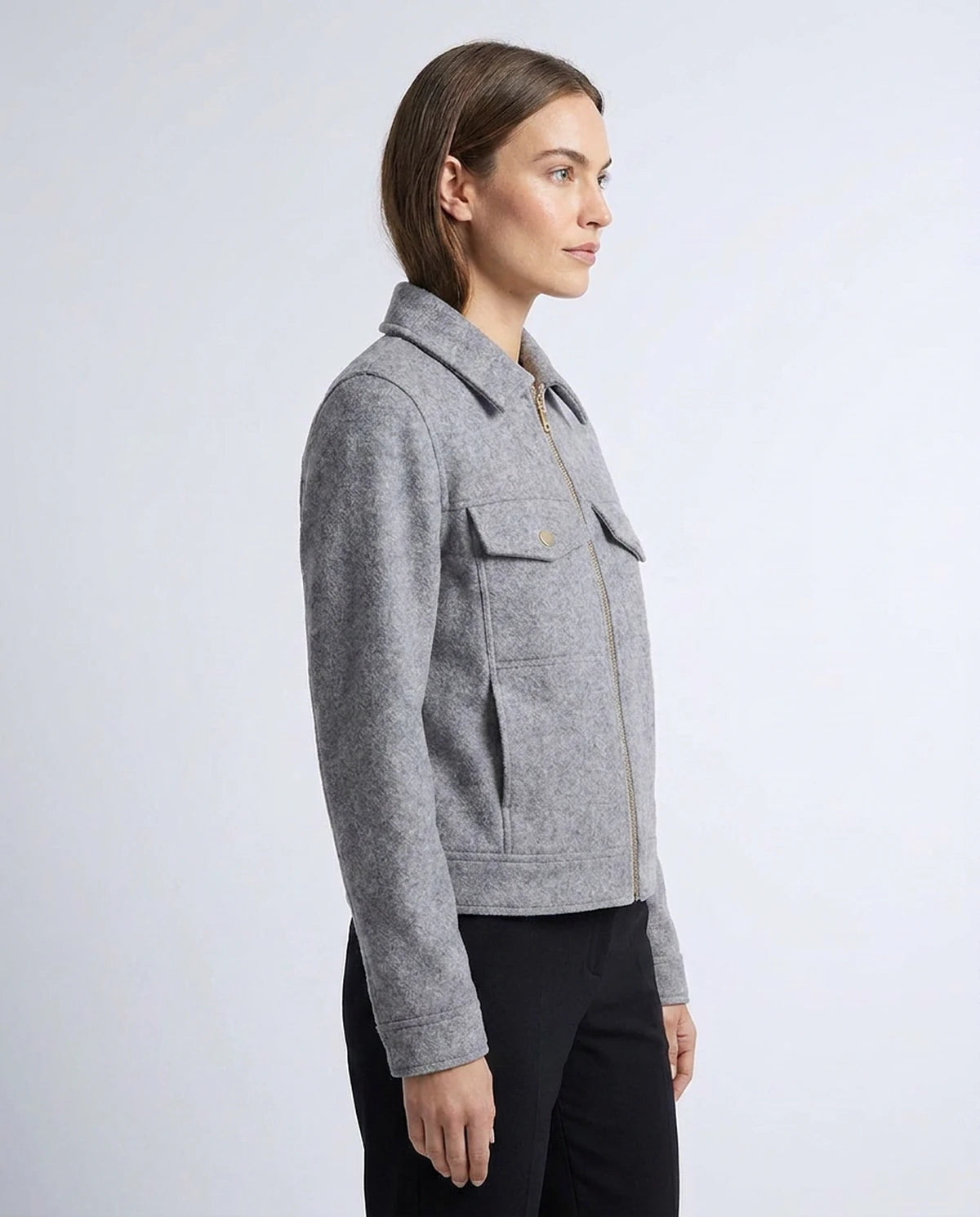 Tourmaline Coat — Gray | SKU: SD-77575-gray-XS,SD-77575-gray-S,SD-77575-gray-M,SD-77575-gray-L