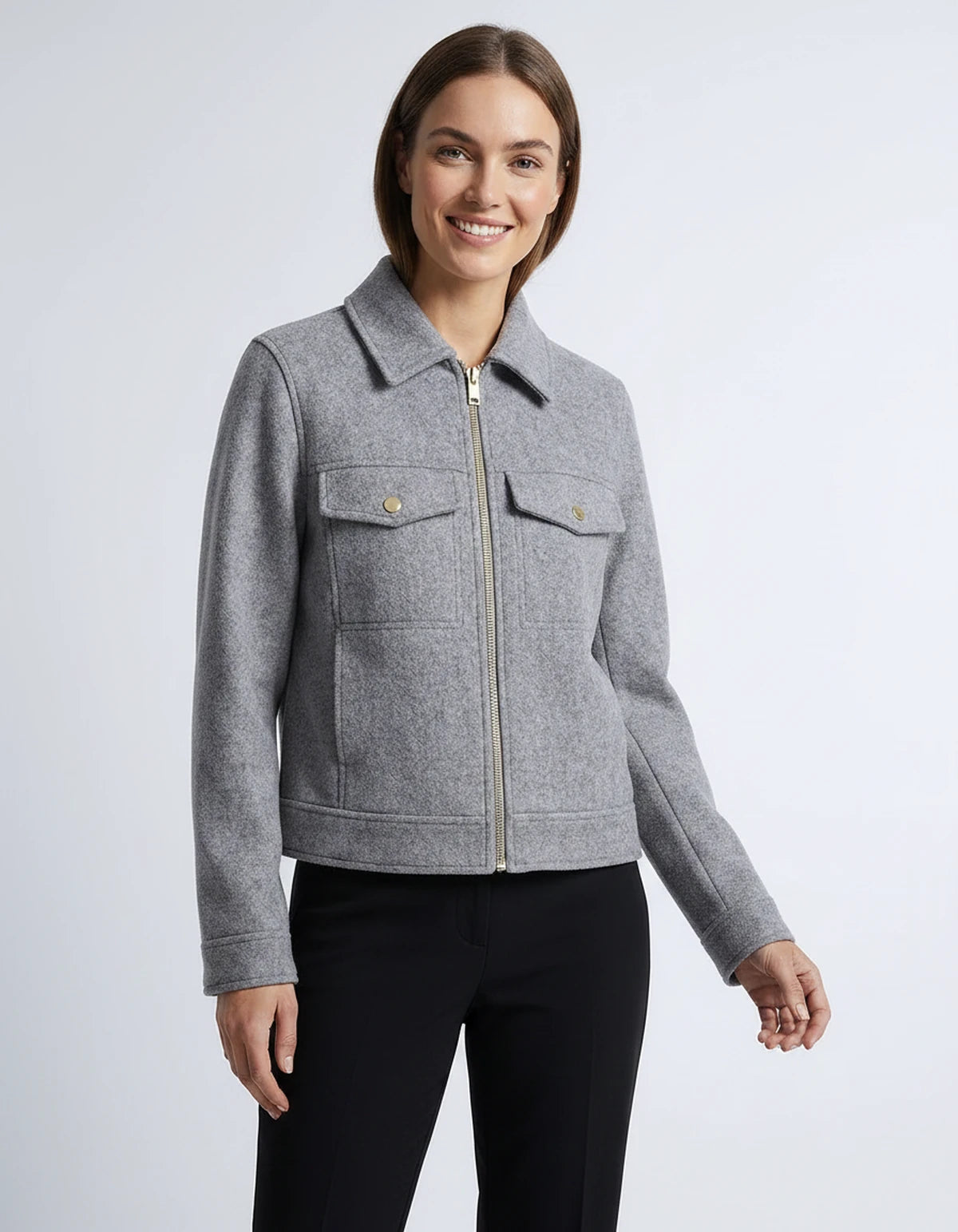 Tourmaline Coat — Gray | SKU: SD-77575-gray-XS,SD-77575-gray-S,SD-77575-gray-M,SD-77575-gray-L