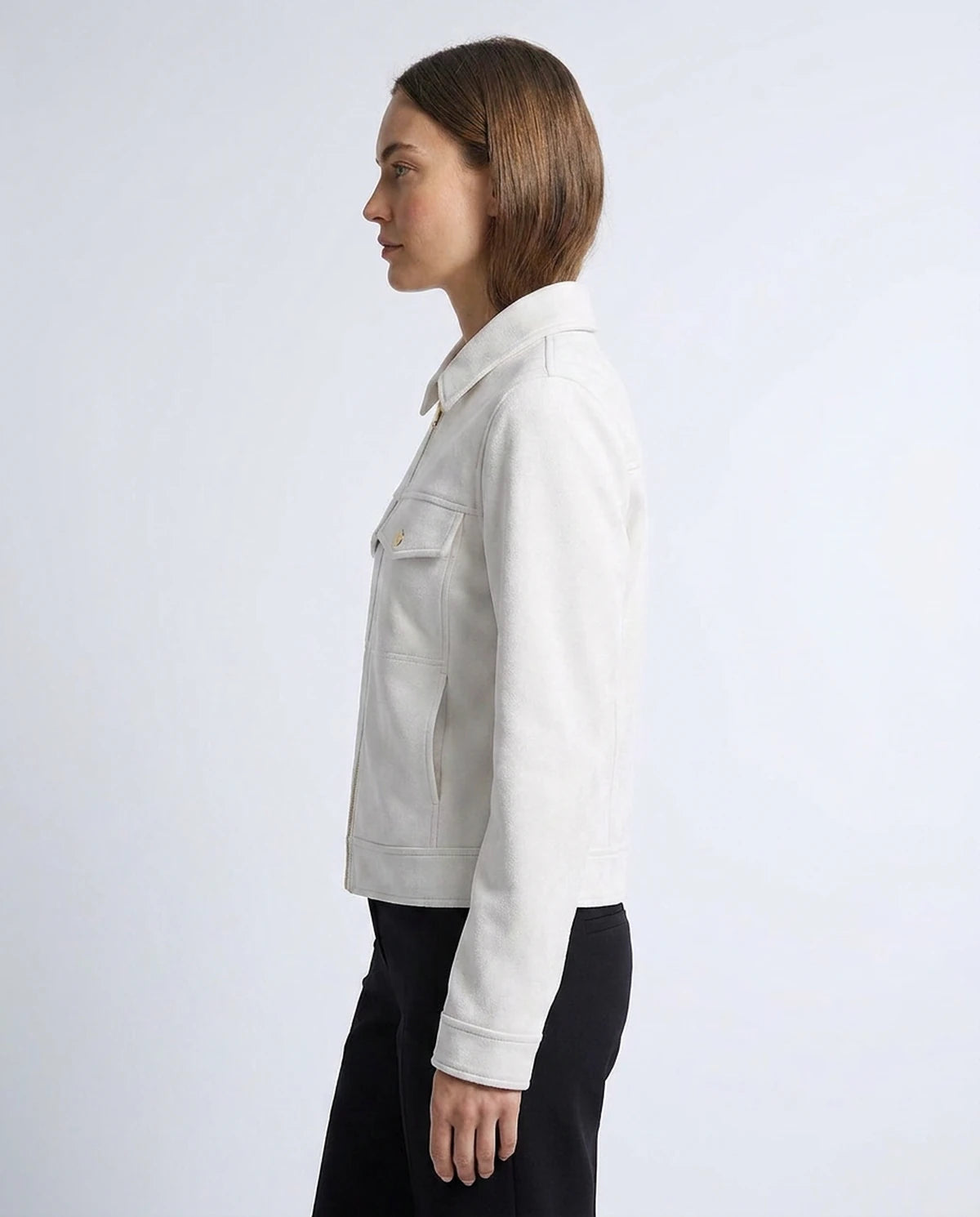 Tourmaline Coat — White | SKU: SD-77575-white-XS,SD-77575-white-S,SD-77575-white-M,SD-77575-white-L