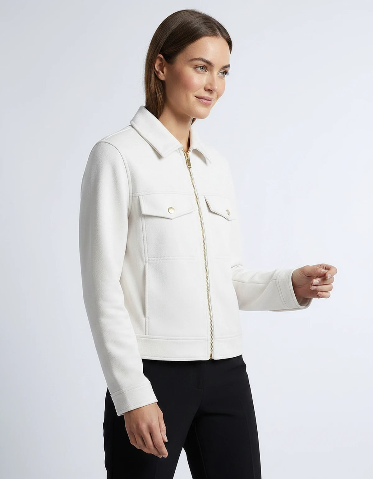 Tourmaline Coat — White | SKU: SD-77575-white-XS,SD-77575-white-S,SD-77575-white-M,SD-77575-white-L