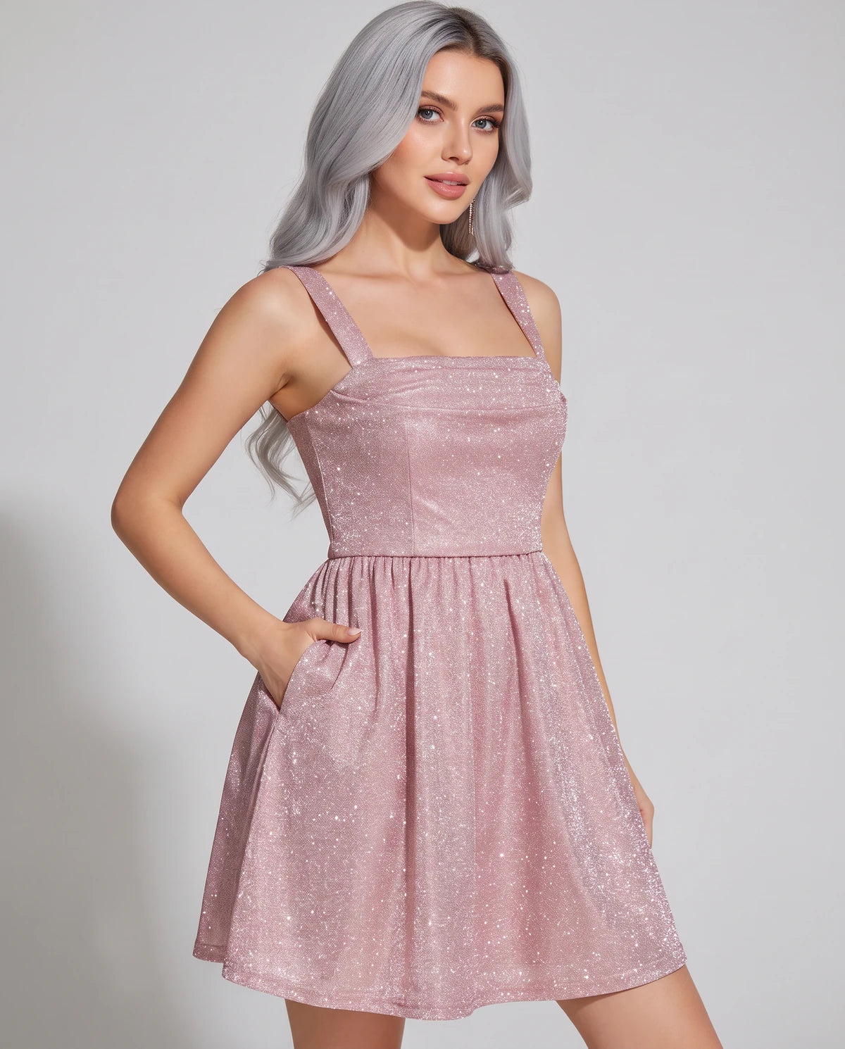 Tramontane Mini Dress — Blush
