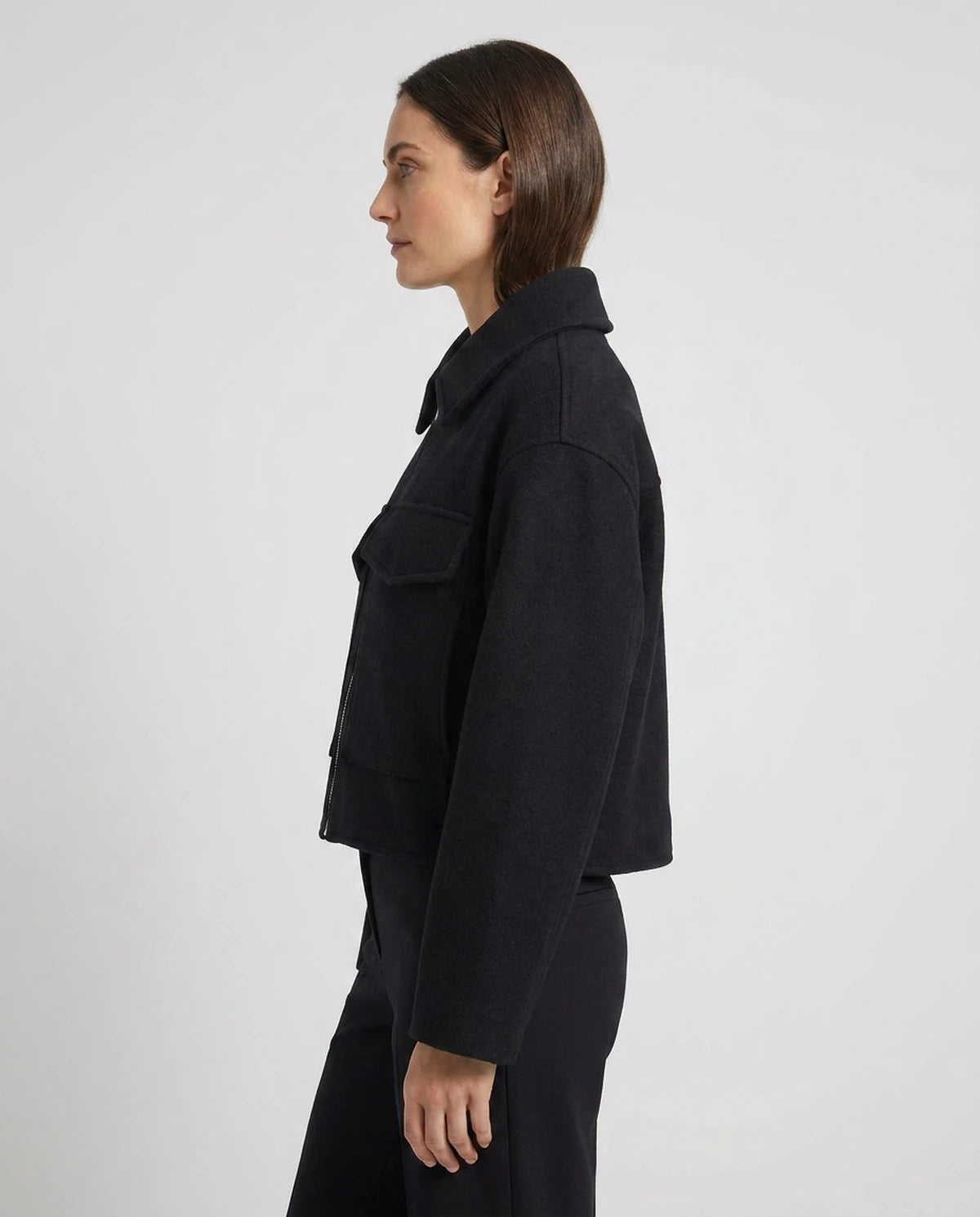 Ulyssa Coat — Black | SKU: SD-53959-black-XS,SD-53959-black-S,SD-53959-black-M,SD-53959-black-L