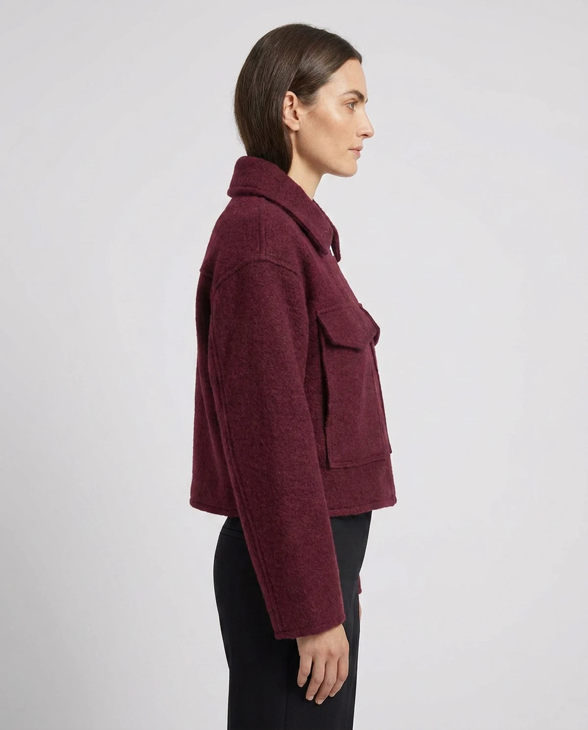 Ulyssa Coat — Burgundy | SKU: SD-53959-burgundy-XS,SD-53959-burgundy-S,SD-53959-burgundy-M,SD-53959-burgundy-L
