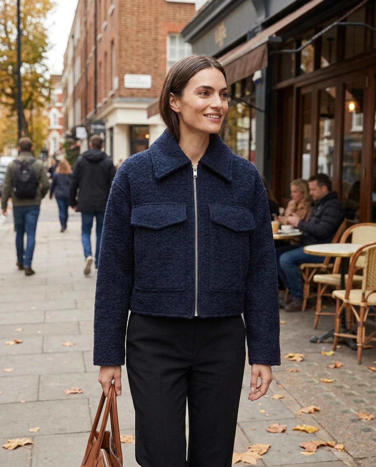 Ulyssa Coat — Navy | SKU: SD-53959-navy-XS,SD-53959-navy-S,SD-53959-navy-M,SD-53959-navy-L