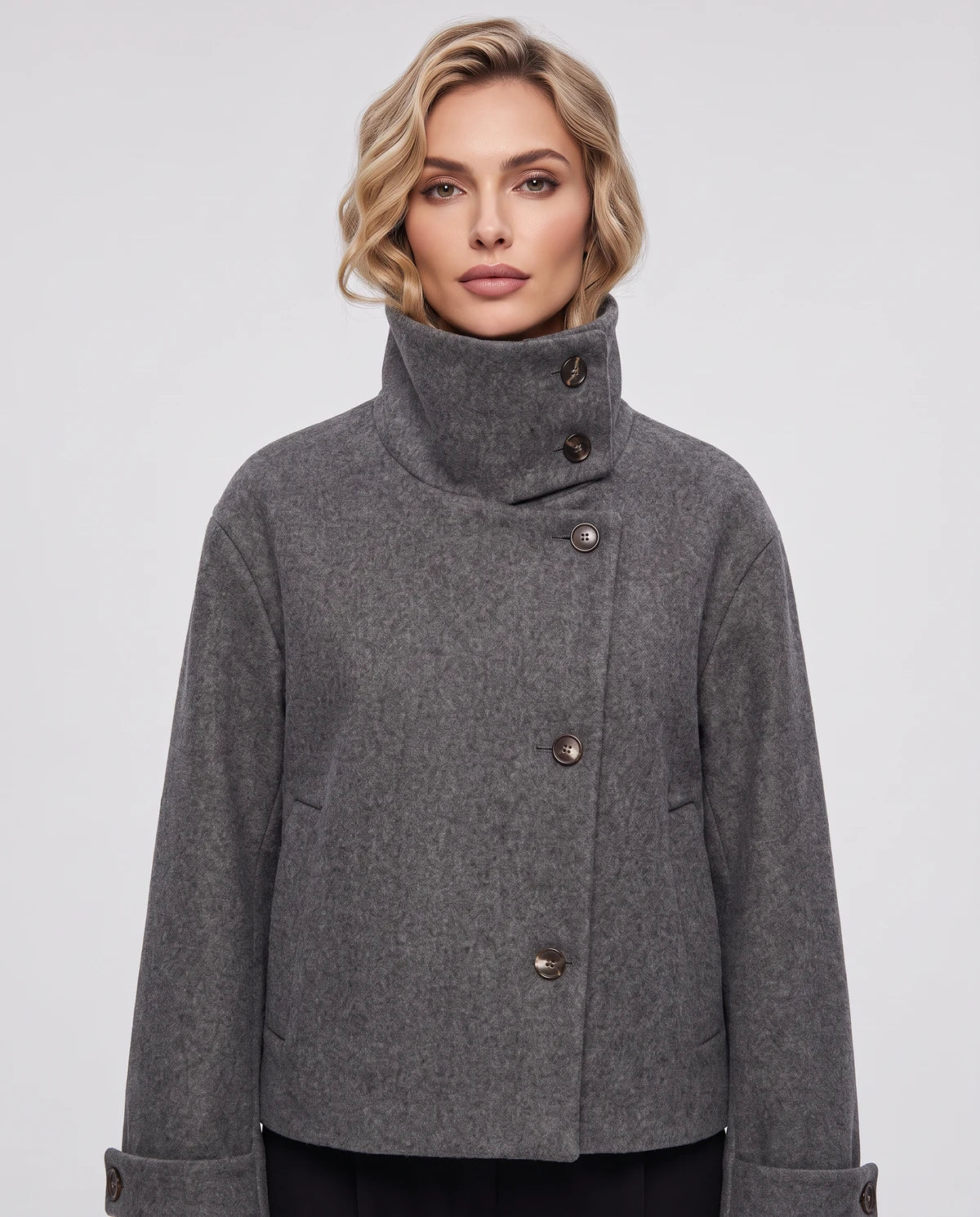 Valerienne Coat — Dark Gray