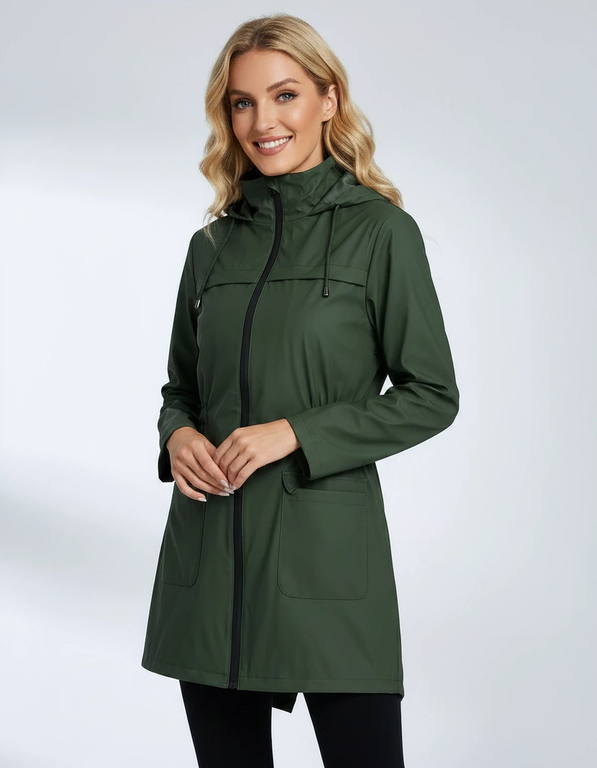 Vendela Coat — Army Green | SKU: SD-13173-armygreen-XS,SD-13173-armygreen-S,SD-13173-armygreen-M,SD-13173-armygreen-L,SD-13173-armygreen-XL,SD-13173-armygreen-2XL