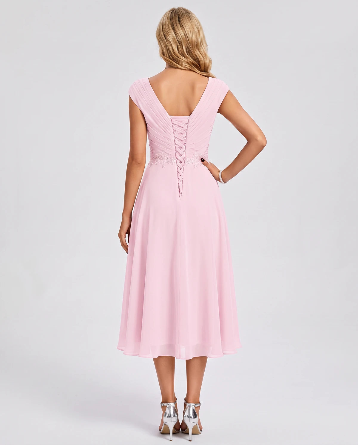 Verbena Midi Dresses — Pink | SKU: SD-10524-pink-2,SD-10524-pink-4,SD-10524-pink-6,SD-10524-pink-8,SD-10524-pink-10,SD-10524-pink-12,SD-10524-pink-14,SD-10524-pink-16,SD-10524-pink-16W,SD-10524-pink-18W,SD-10524-pink-20W,SD-10524-pink-22W