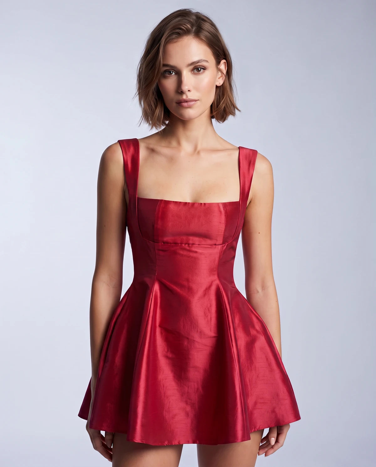 Verity Mini Dress — Red