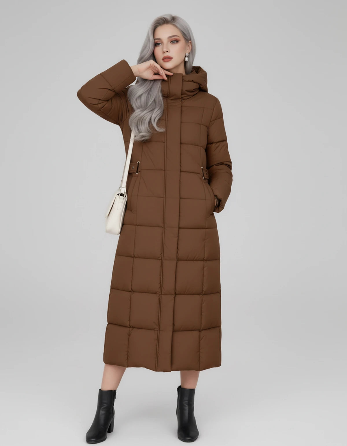 Veronique Coat — Coffee | SKU: SD-52848-coffee-XS,SD-52848-coffee-S,SD-52848-coffee-M,SD-52848-coffee-L,SD-52848-coffee-XL,SD-52848-coffee-2XL