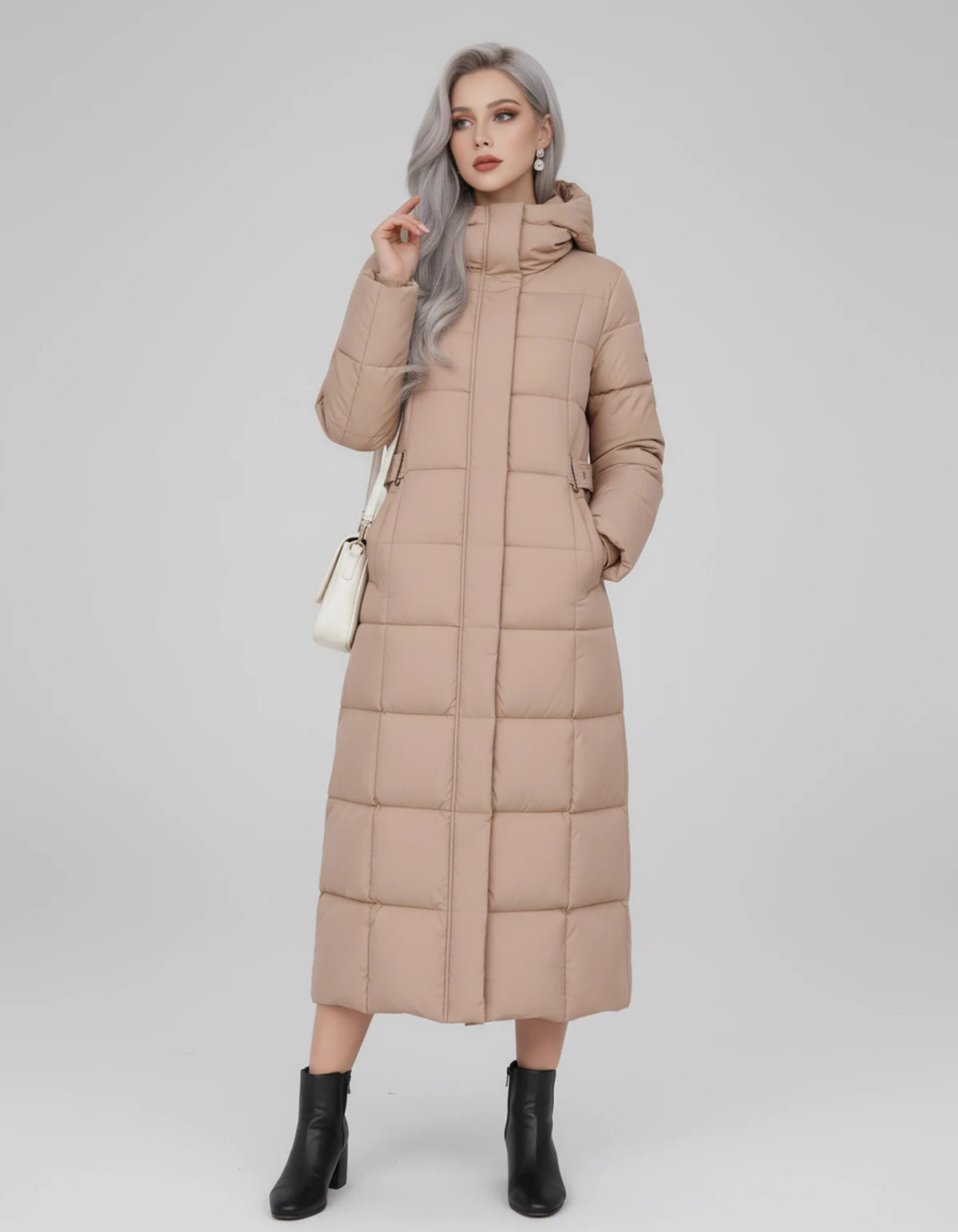 Veronique Coat — Khaki | SKU: SD-52848-khaki-XS,SD-52848-khaki-S,SD-52848-khaki-M,SD-52848-khaki-L,SD-52848-khaki-XL,SD-52848-khaki-2XL