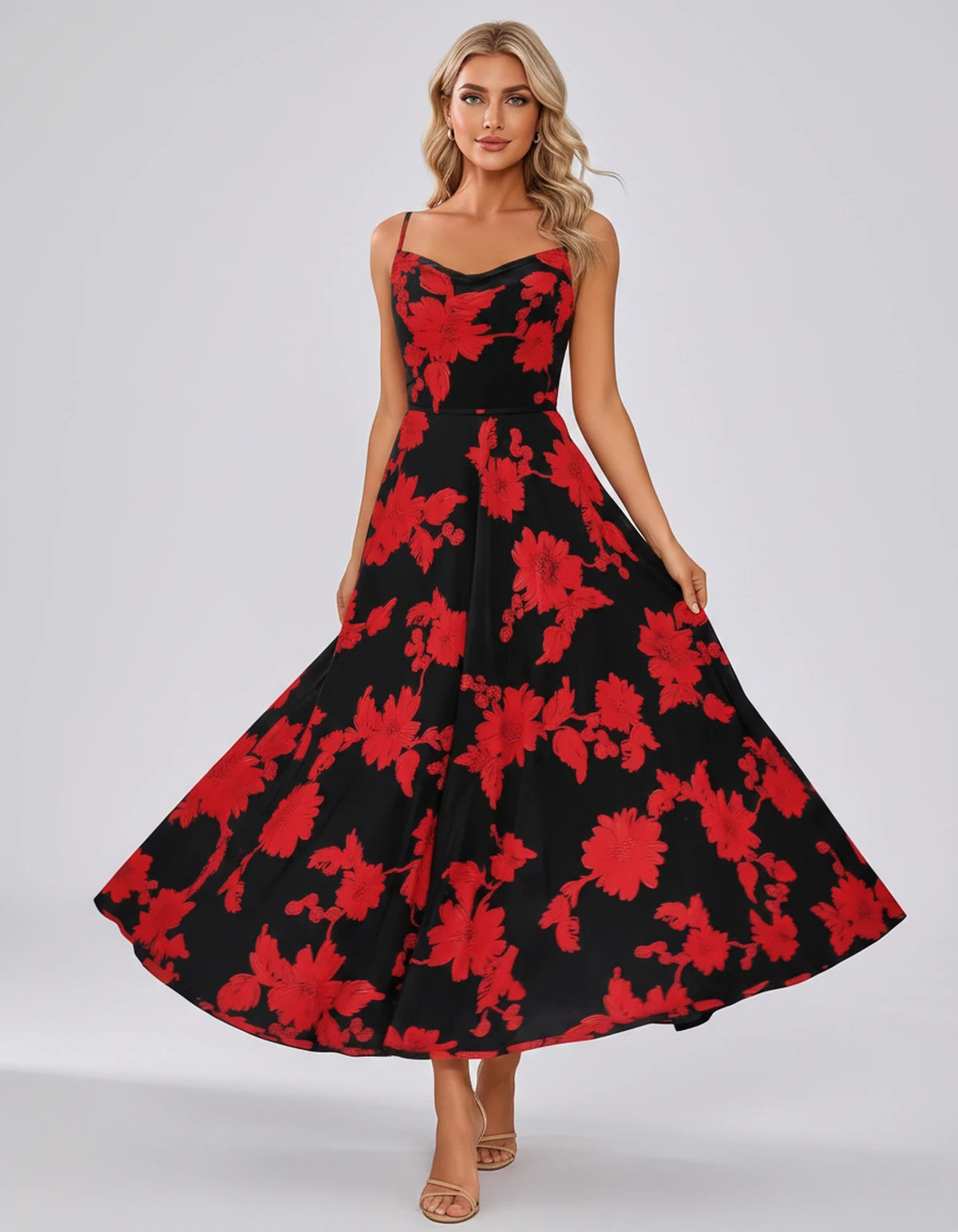Vespertine Maxi Dress — Black Red | SKU: SD-20859-blackred-2,SD-20859-blackred-4,SD-20859-blackred-6,SD-20859-blackred-8,SD-20859-blackred-10,SD-20859-blackred-12,SD-20859-blackred-14,SD-20859-blackred-16,SD-20859-blackred-16W,SD-20859-blackred-18W,SD-20859-blackred-20W,SD-20859-blackred-22W