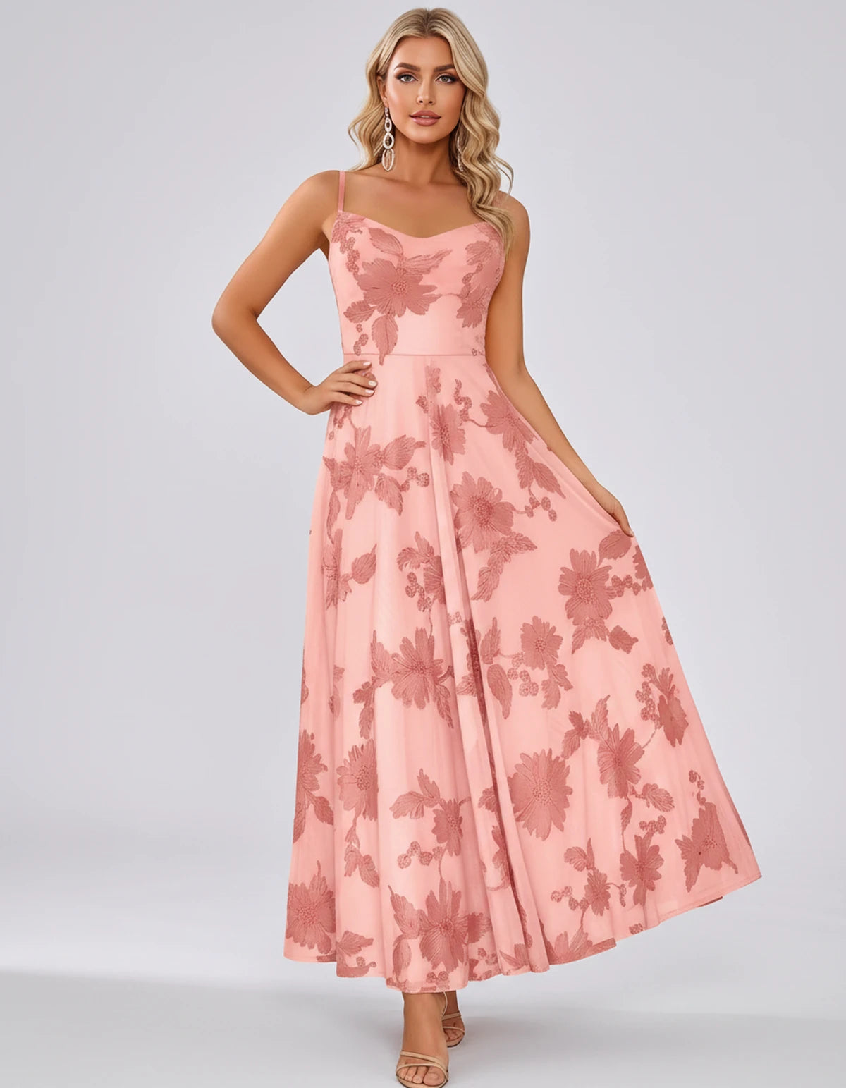 Vespertine Maxi Dress — Rose | SKU: SD-20859-rose-2,SD-20859-rose-4,SD-20859-rose-6,SD-20859-rose-8,SD-20859-rose-10,SD-20859-rose-12,SD-20859-rose-14,SD-20859-rose-16,SD-20859-rose-16W,SD-20859-rose-18W,SD-20859-rose-20W,SD-20859-rose-22W