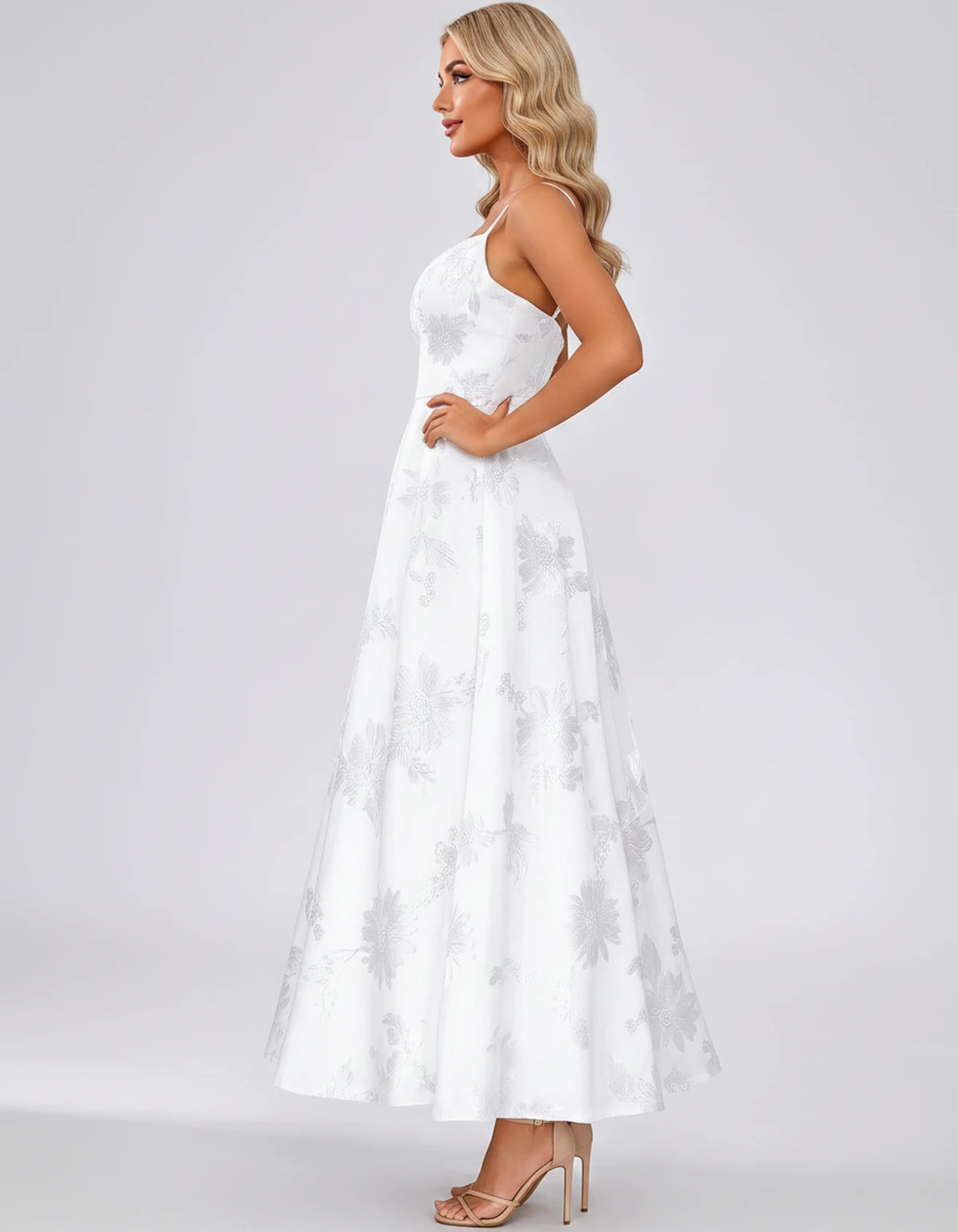 Vespertine Maxi Dress — White | SKU: SD-20859-white-2,SD-20859-white-4,SD-20859-white-6,SD-20859-white-8,SD-20859-white-10,SD-20859-white-12,SD-20859-white-14,SD-20859-white-16,SD-20859-white-16W,SD-20859-white-18W,SD-20859-white-20W,SD-20859-white-22W
