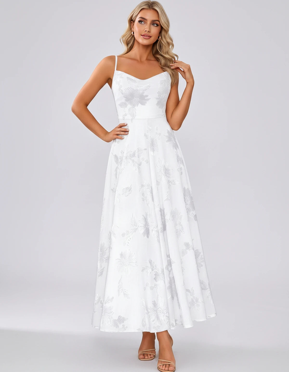 Vespertine Maxi Dress — White | SKU: SD-20859-white-2,SD-20859-white-4,SD-20859-white-6,SD-20859-white-8,SD-20859-white-10,SD-20859-white-12,SD-20859-white-14,SD-20859-white-16,SD-20859-white-16W,SD-20859-white-18W,SD-20859-white-20W,SD-20859-white-22W