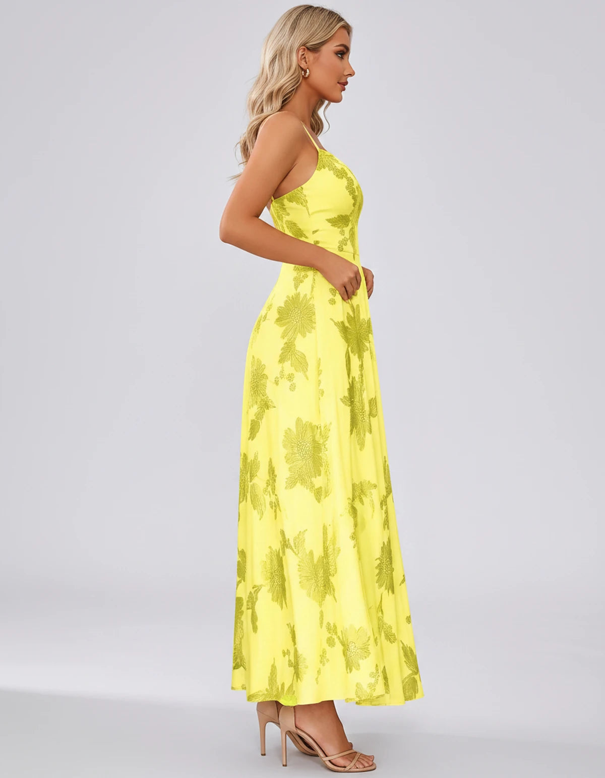 Vespertine Maxi Dress — Yellow | SKU: SD-20859-yellow-2,SD-20859-yellow-4,SD-20859-yellow-6,SD-20859-yellow-8,SD-20859-yellow-10,SD-20859-yellow-12,SD-20859-yellow-14,SD-20859-yellow-16,SD-20859-yellow-16W,SD-20859-yellow-18W,SD-20859-yellow-20W,SD-20859-yellow-22W